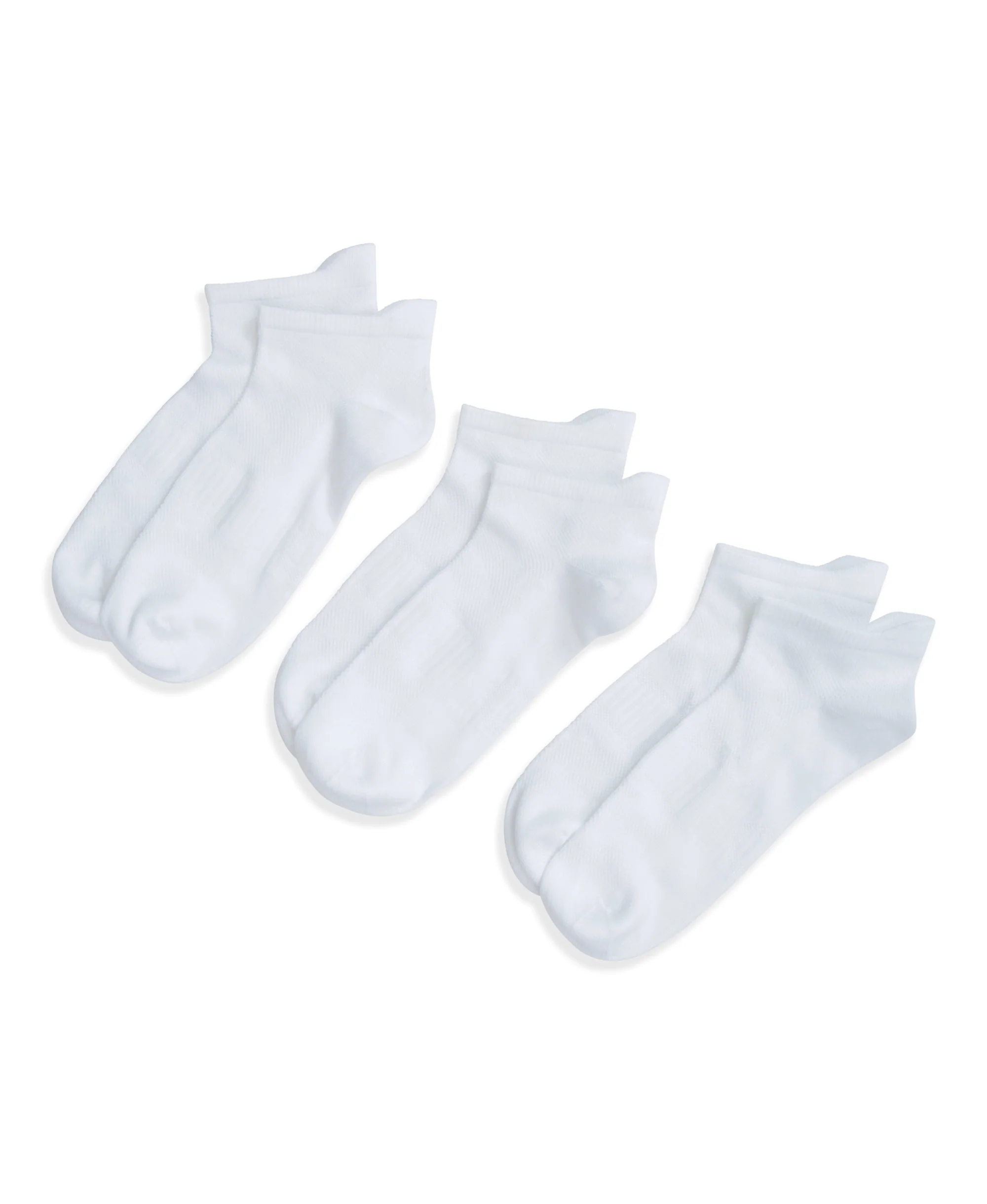 Ocea Womens Lightweight Trainer Socks 3-Pack - White - Image 4