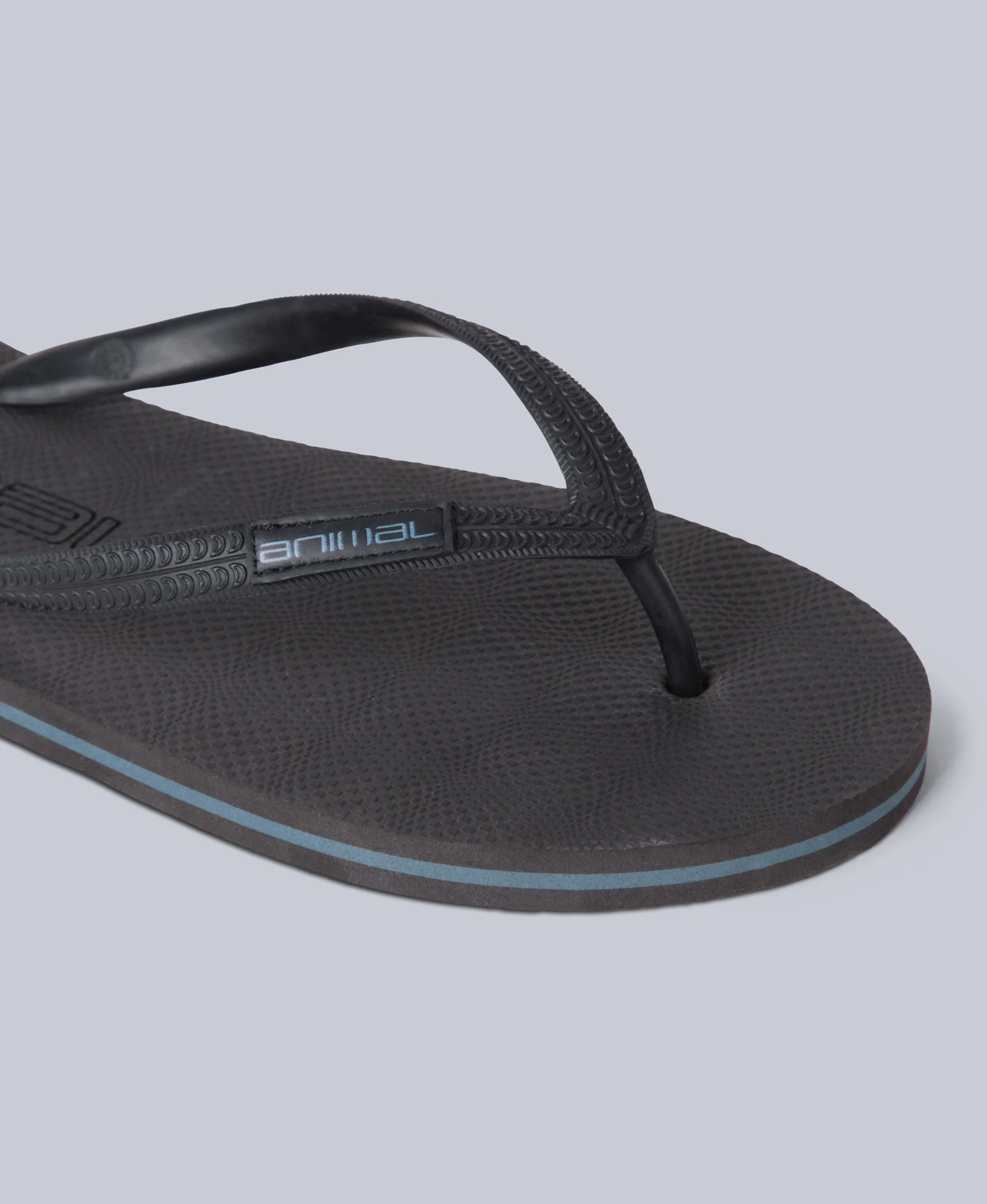 Oceana Mens Flip-Flops - Charcoal - Image 5