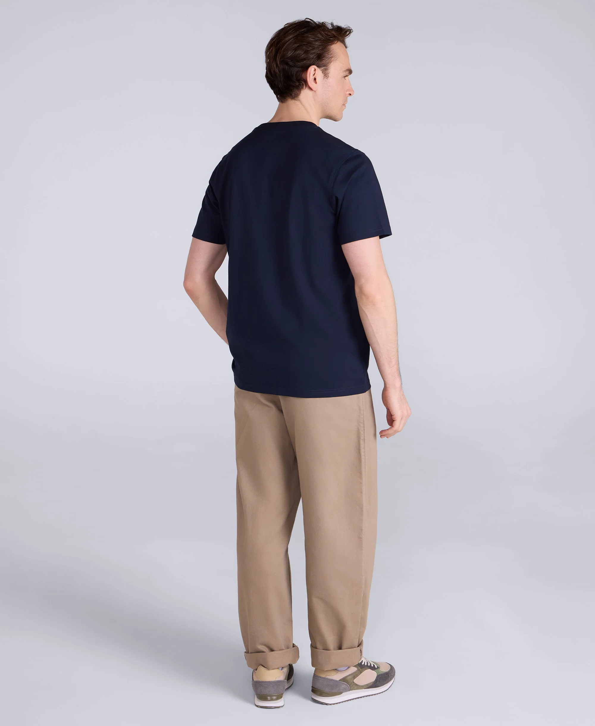 Otis Mens Oversized T-Shirt - Navy - Image 4