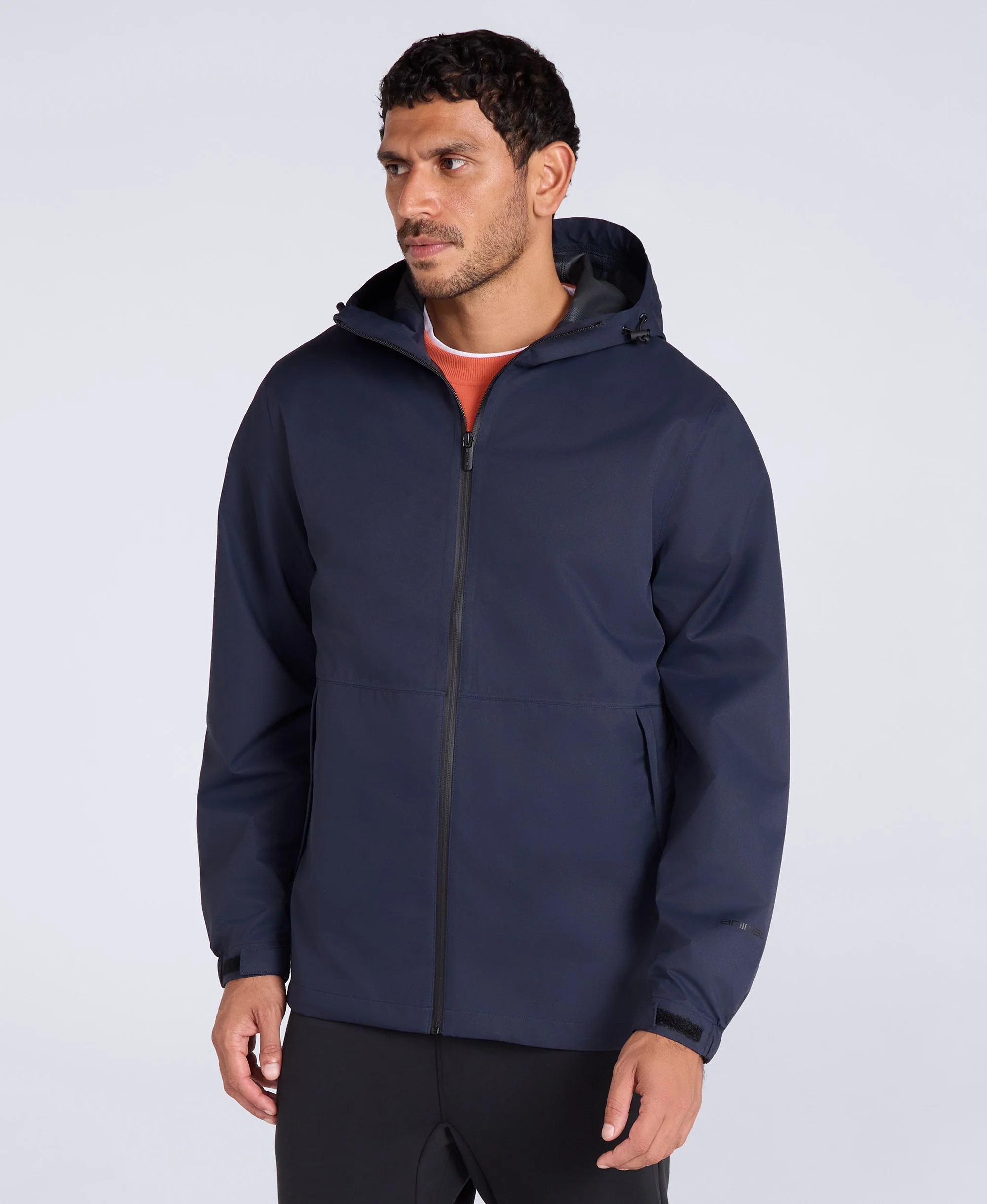 Pace Mens Waterproof Packable Jacket - Dark Blue
