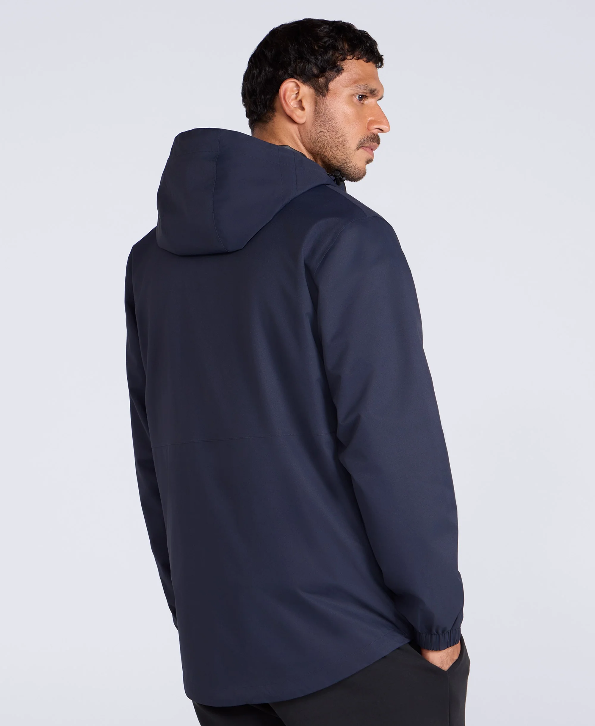 Pace Mens Waterproof Packable Jacket - Dark Blue - Image 3