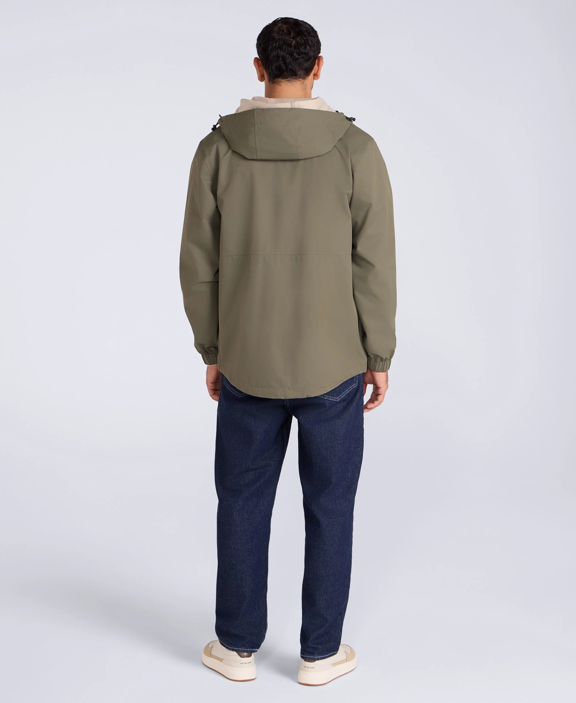 Pace Mens Waterproof Packable Jacket - Dark Khaki - Image 4