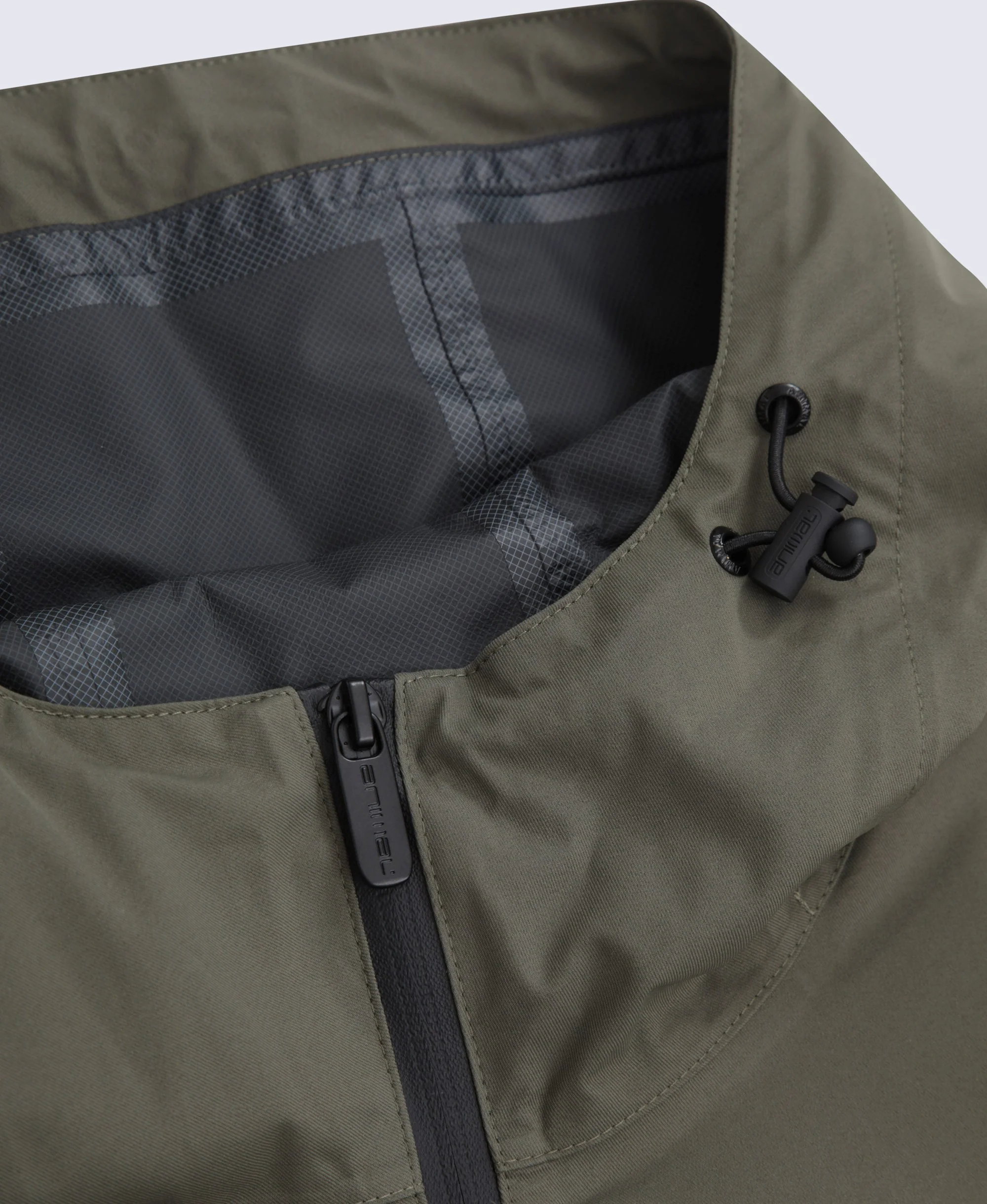 Pace Mens Waterproof Packable Jacket - Dark Khaki - Image 8
