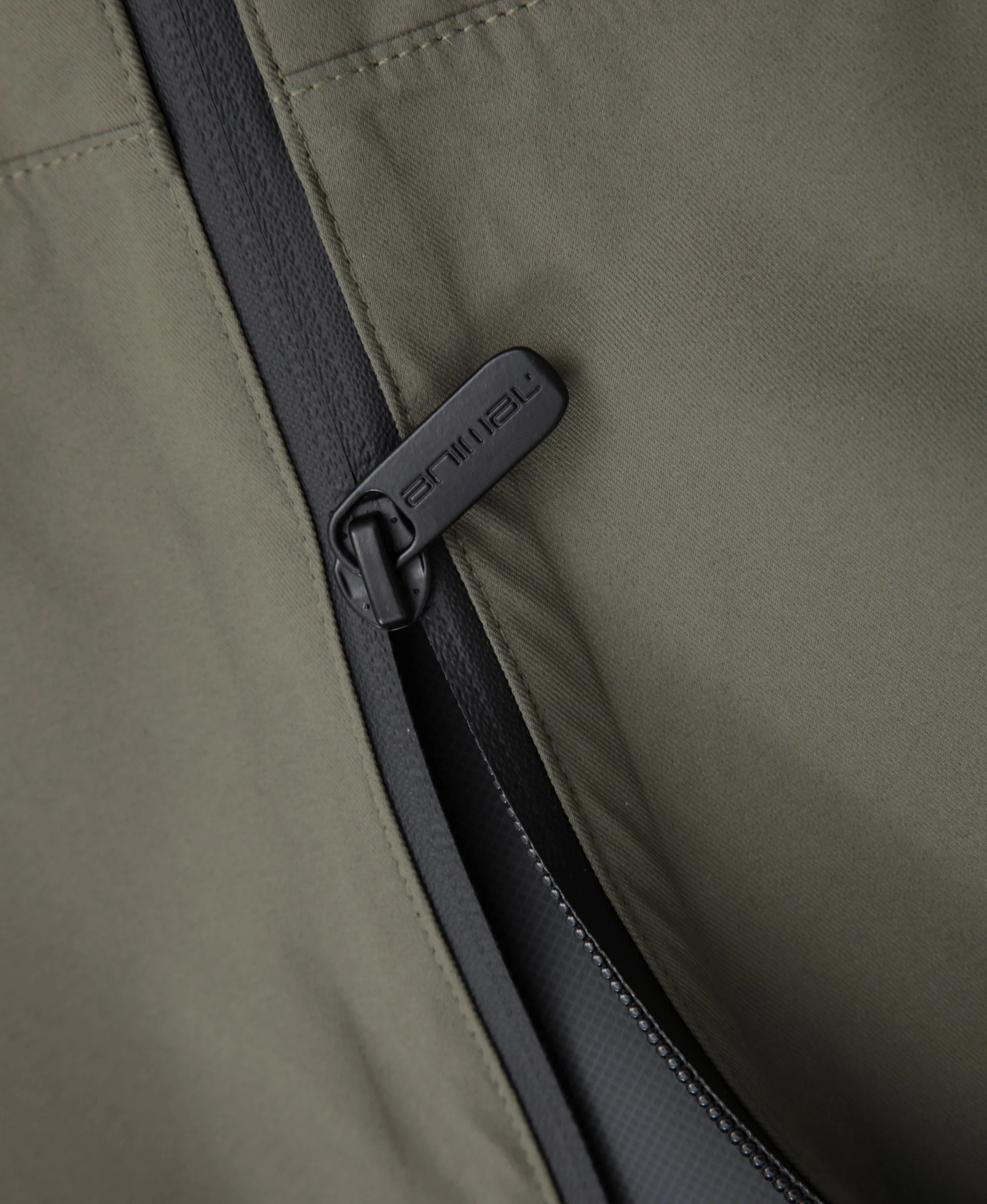 Pace Mens Waterproof Packable Jacket - Dark Khaki - Image 9