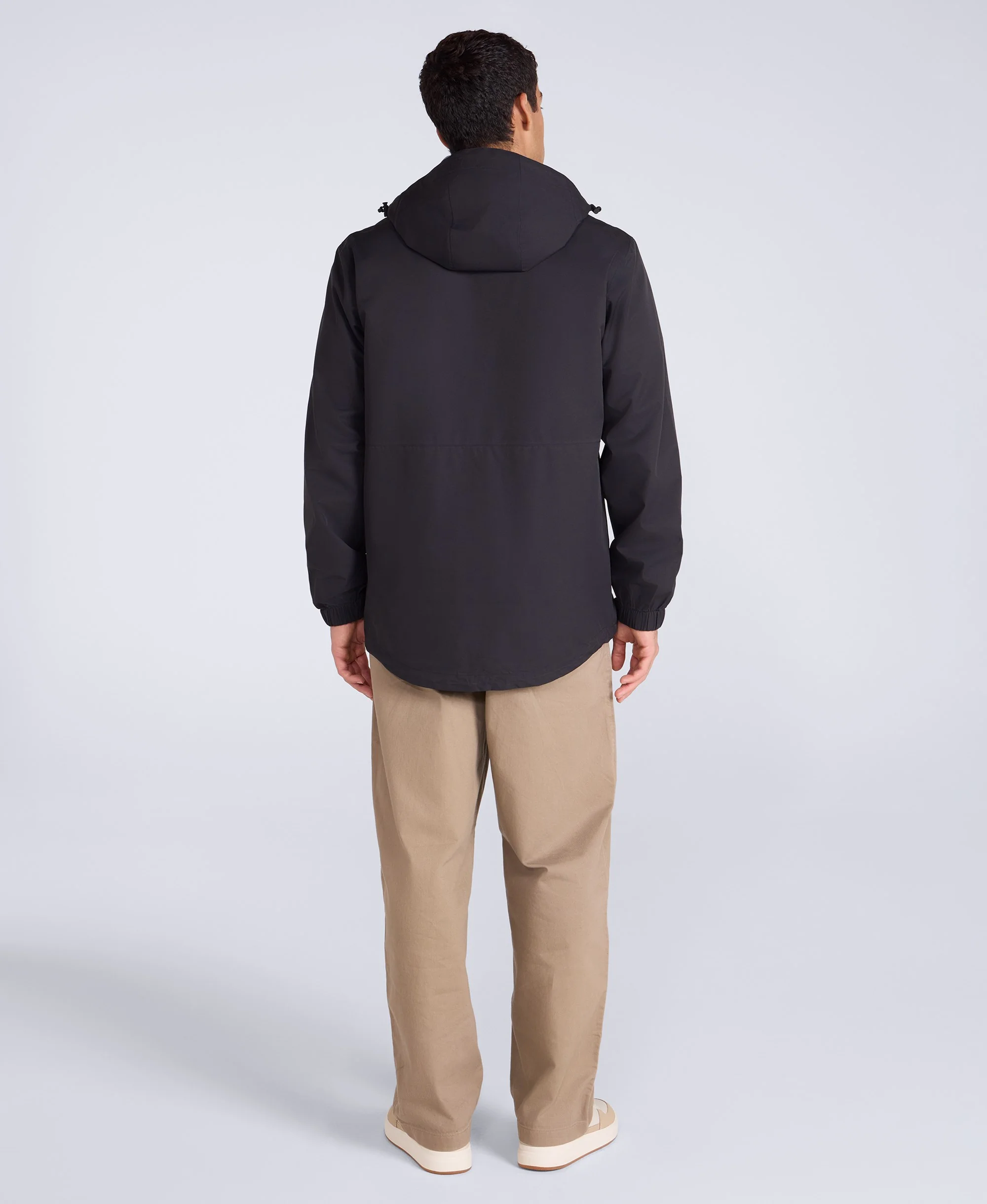 Pace Mens Waterproof Packable Jacket - Jet Black - Image 4