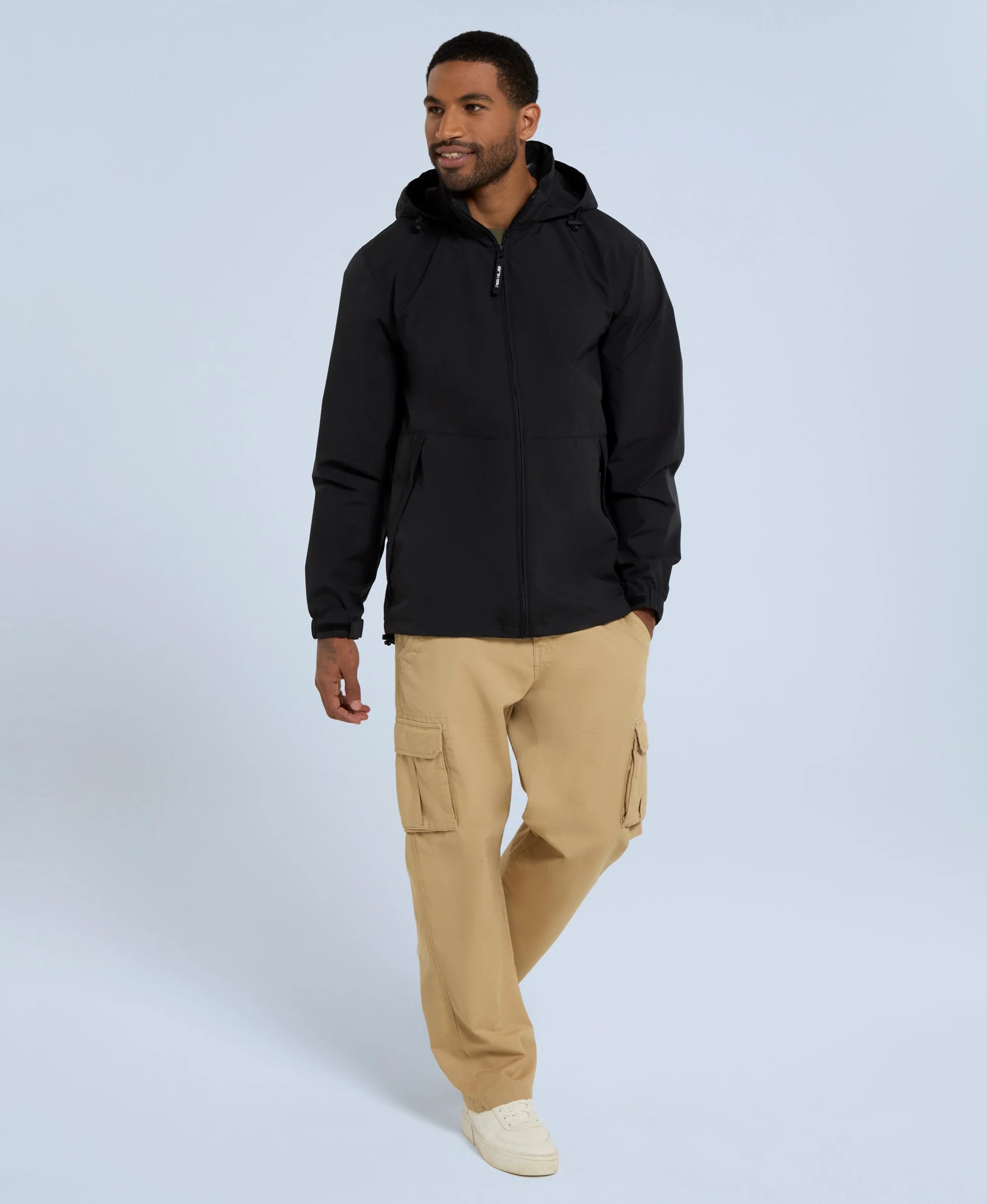 Pace Mens Waterproof Packable Jacket - Black - Image 13