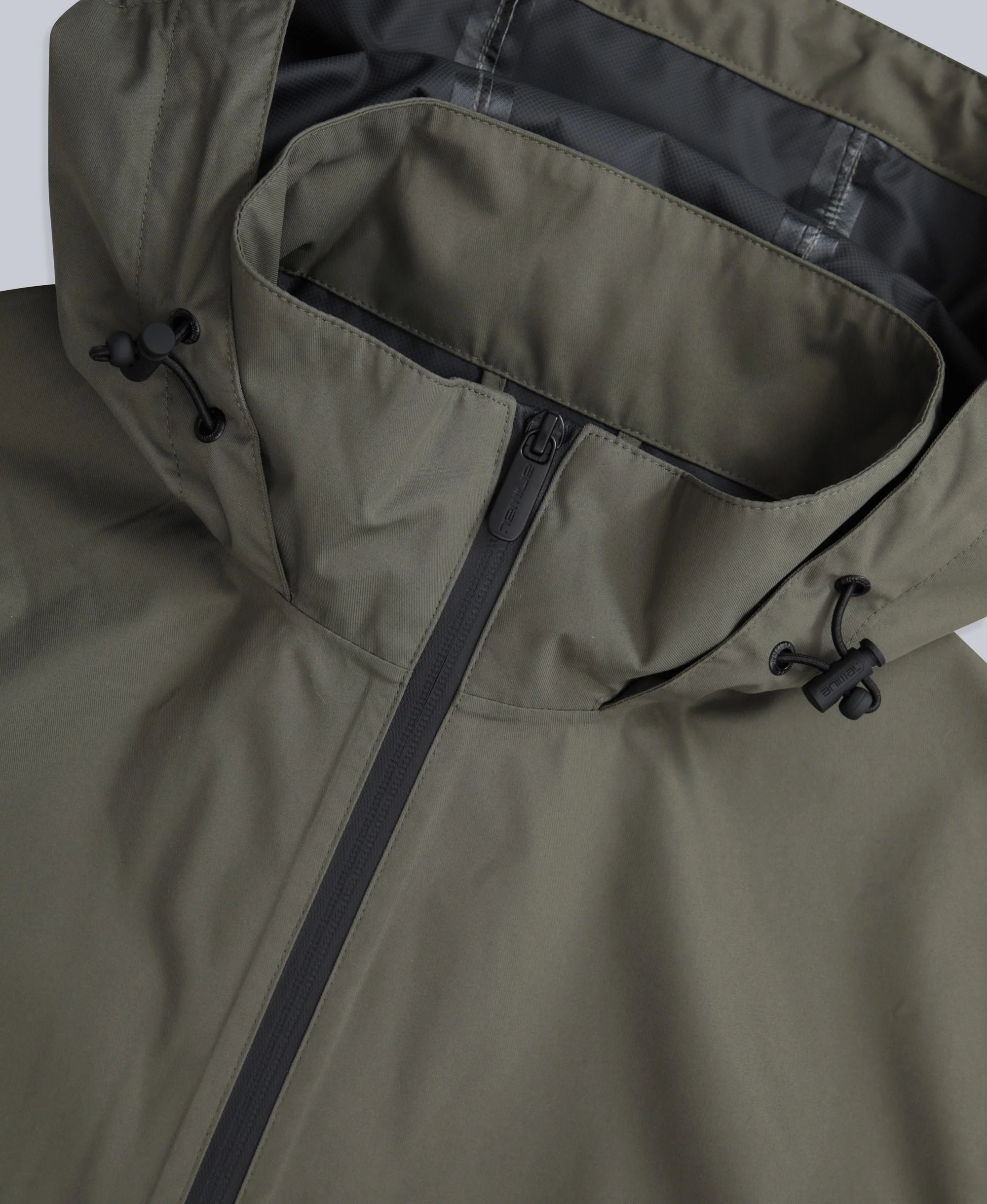 Pace Mens Waterproof Packable Jacket - Khaki - Image 8