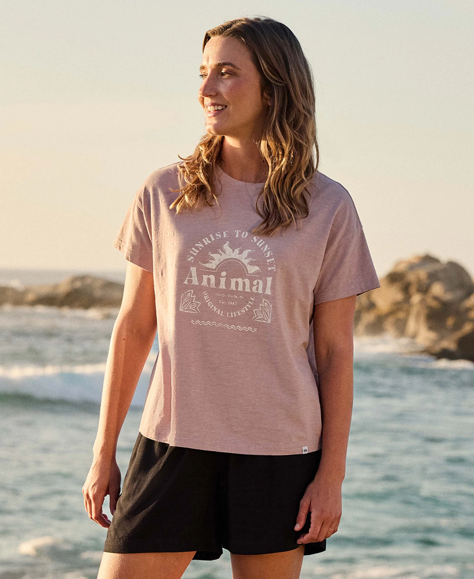 Phoenix Womens T-Shirt - Light Pink