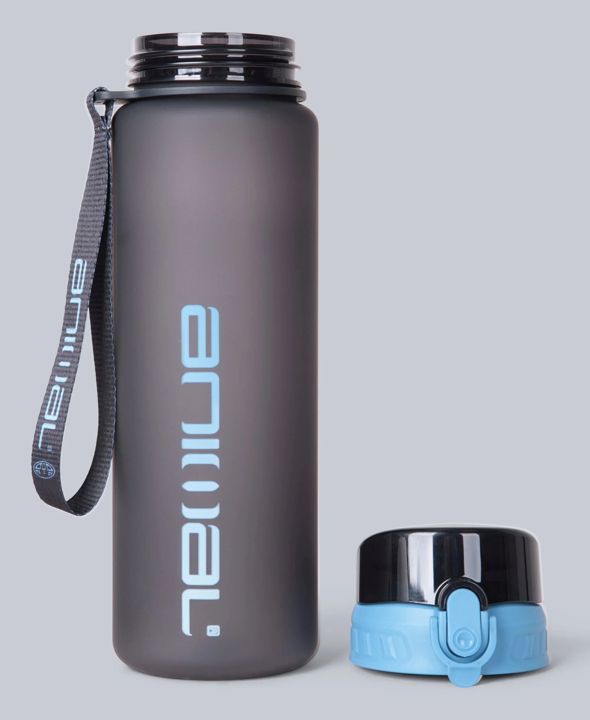 Push Lid Water Bottle - 700ml - Navy - Image 3