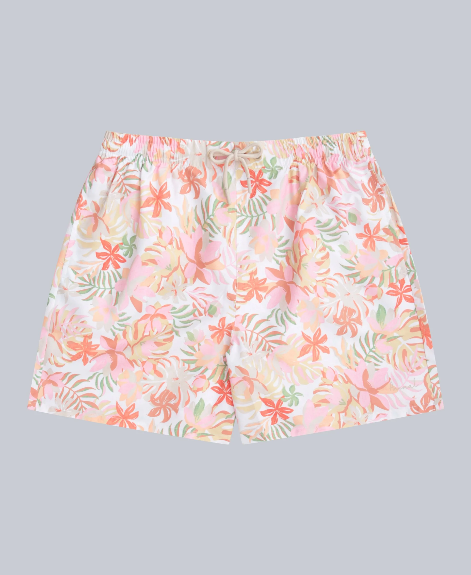 Reeva Womens Printed Swim Shorts - Off White - Image 5