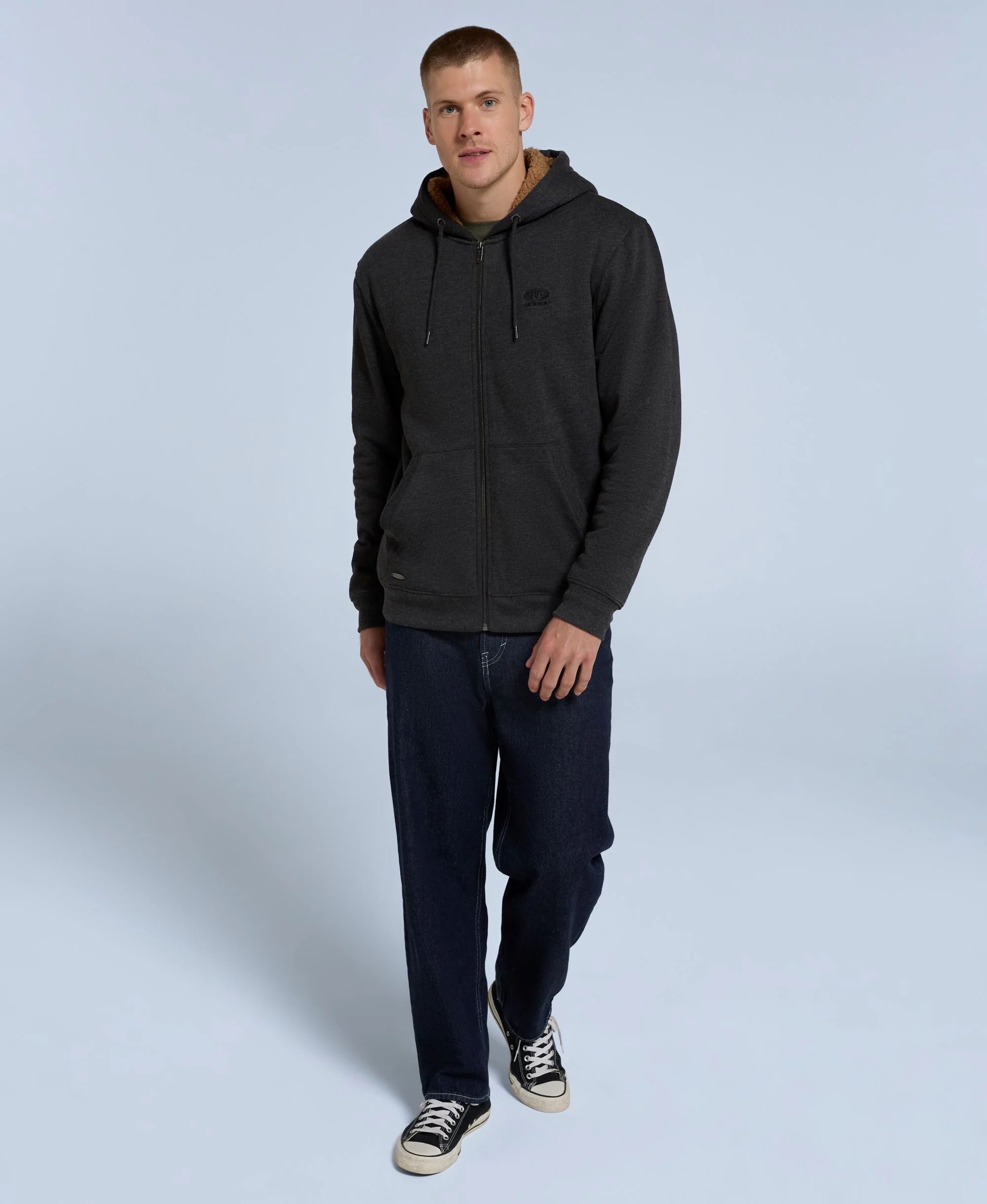 Samuel Mens Hoodie - Charcoal - Image 6