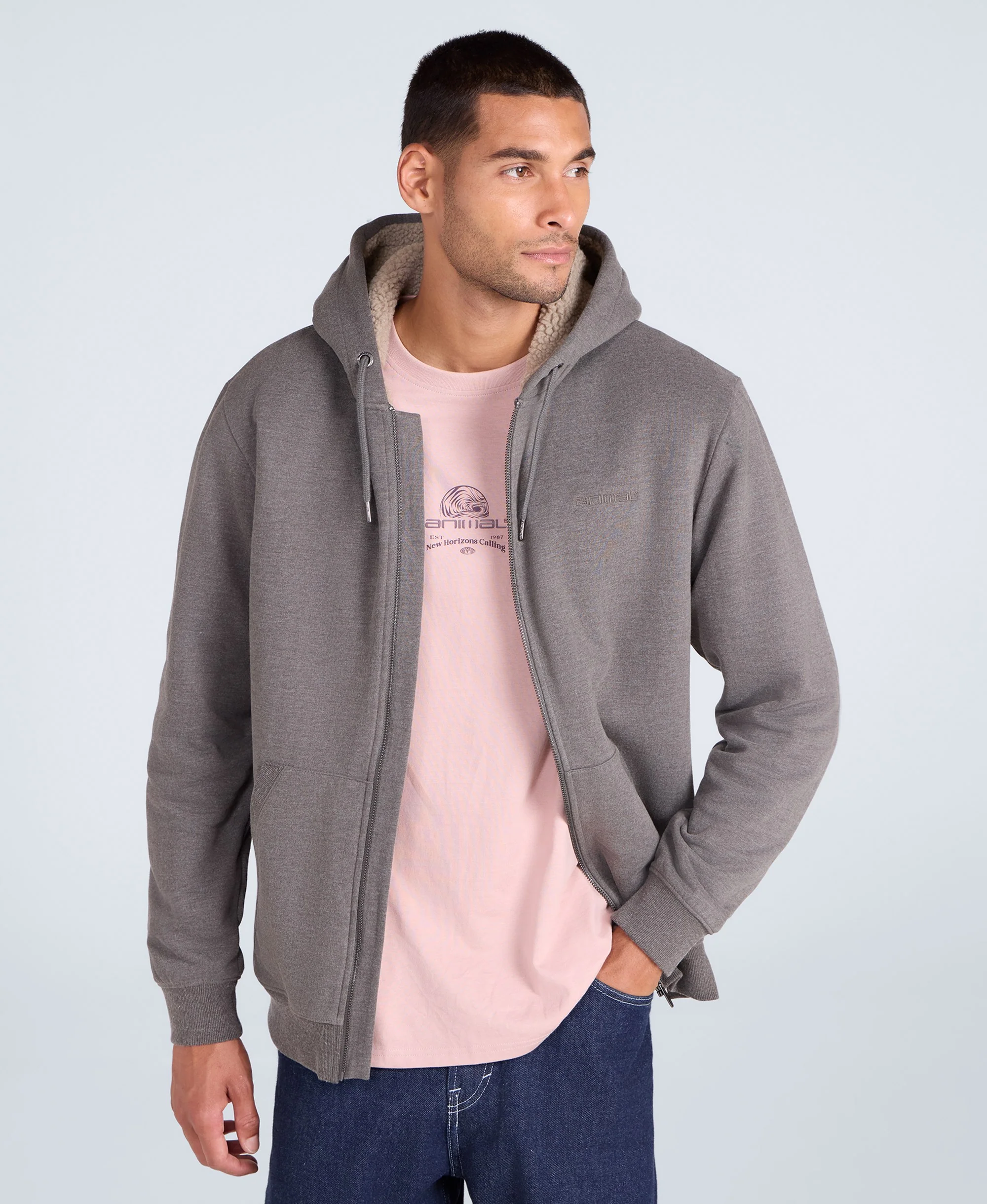 Samuel Mens Hoodie - Dark Khaki