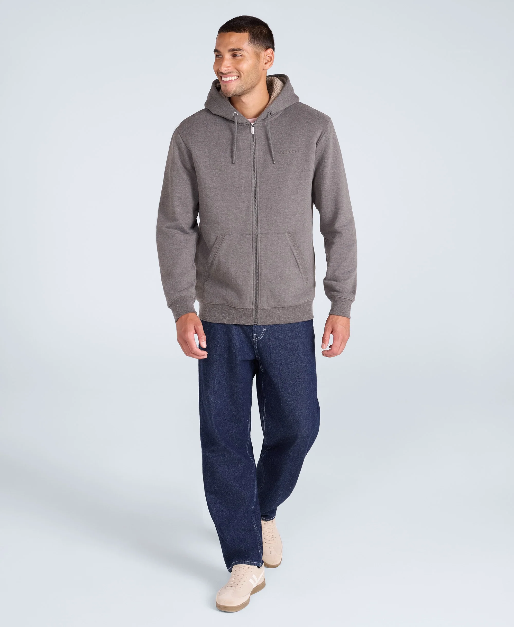 Samuel Mens Hoodie - Dark Khaki - Image 2