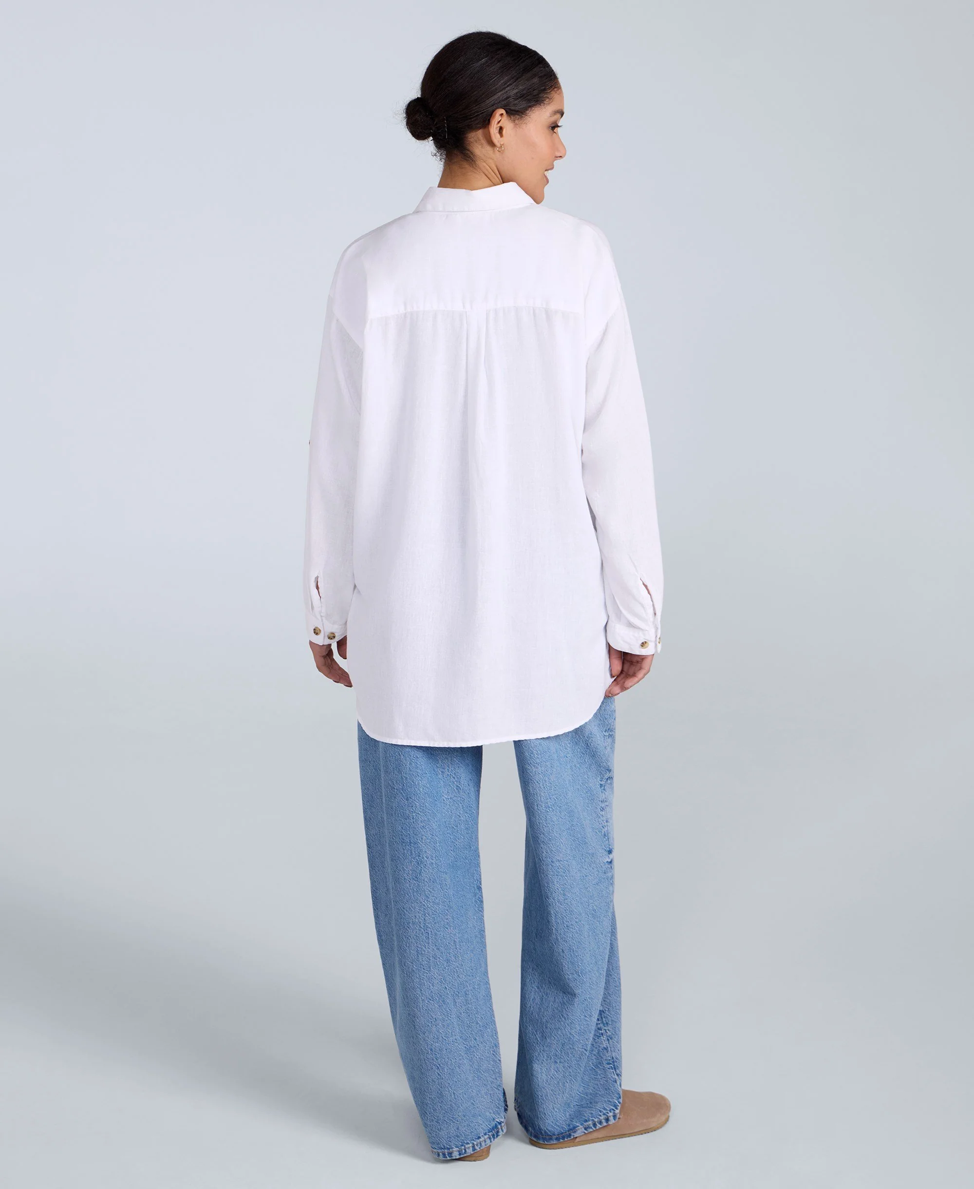 Seya Womens Beach Shirt - White - Image 3
