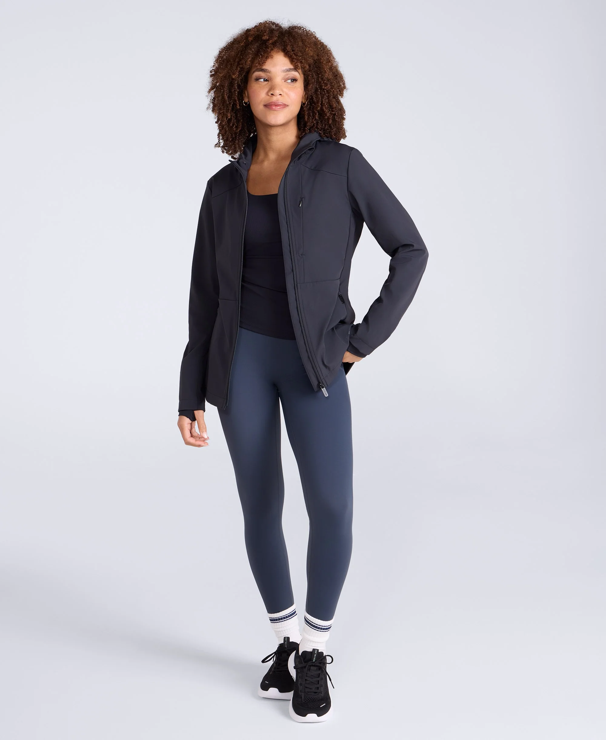 Solstice Womens Active Softshell - Black - Image 2