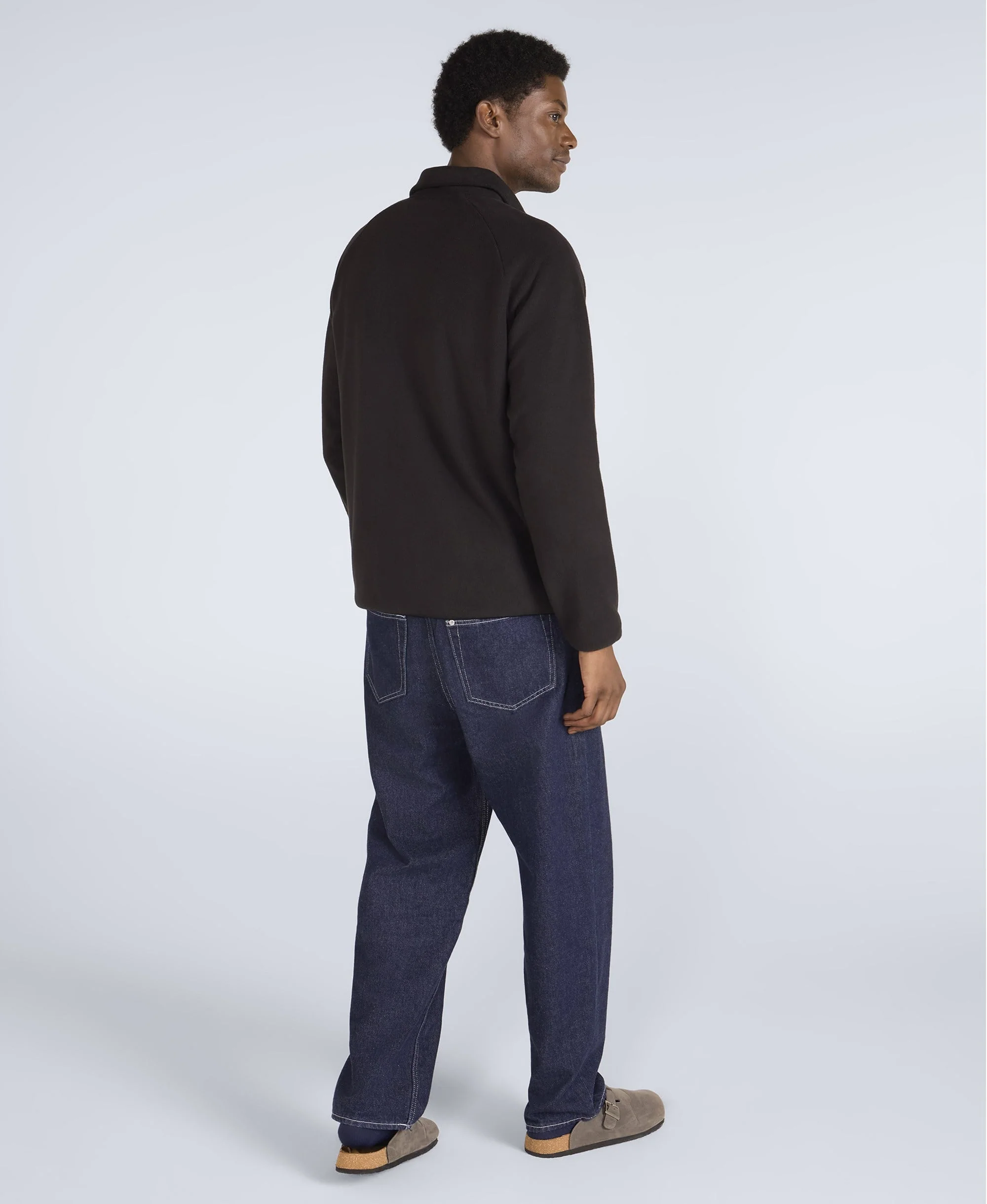 Stockholm Mens Full-Zip Fleece - Jet Black - Image 4