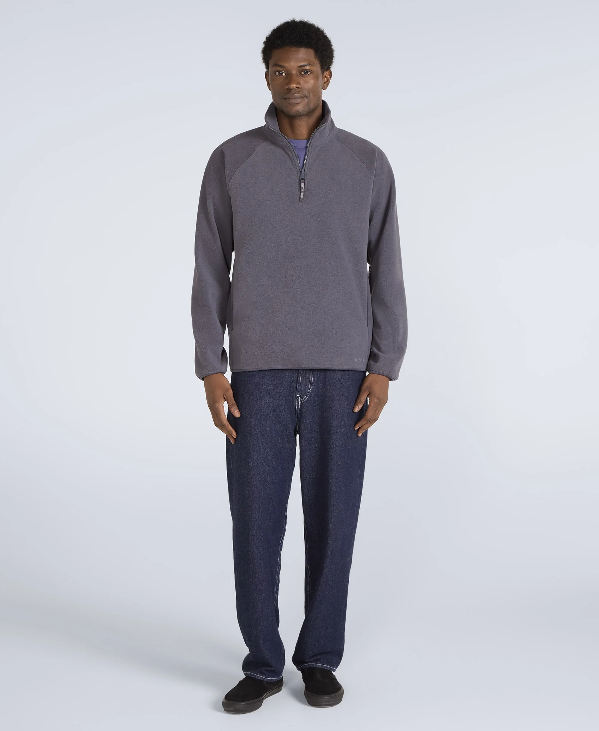 Stockholm Mens Half-Zip Fleece - Navy - Image 2