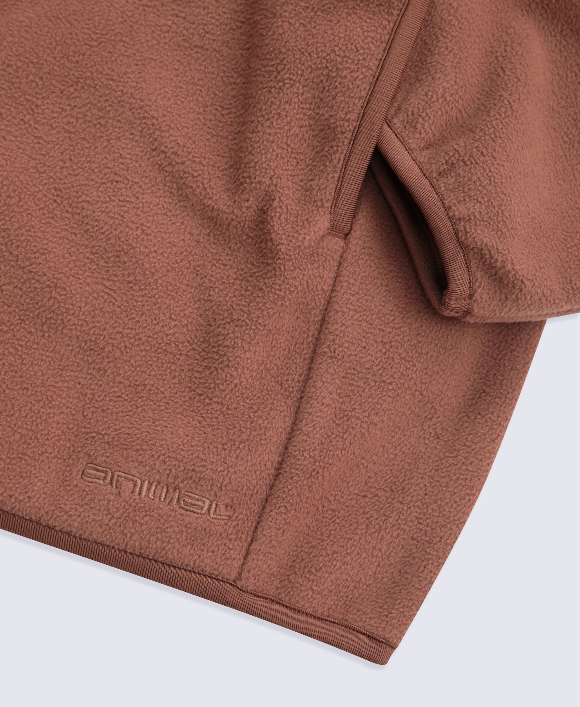 Stockholm Mens Half-Zip Fleece - Rust - Image 9