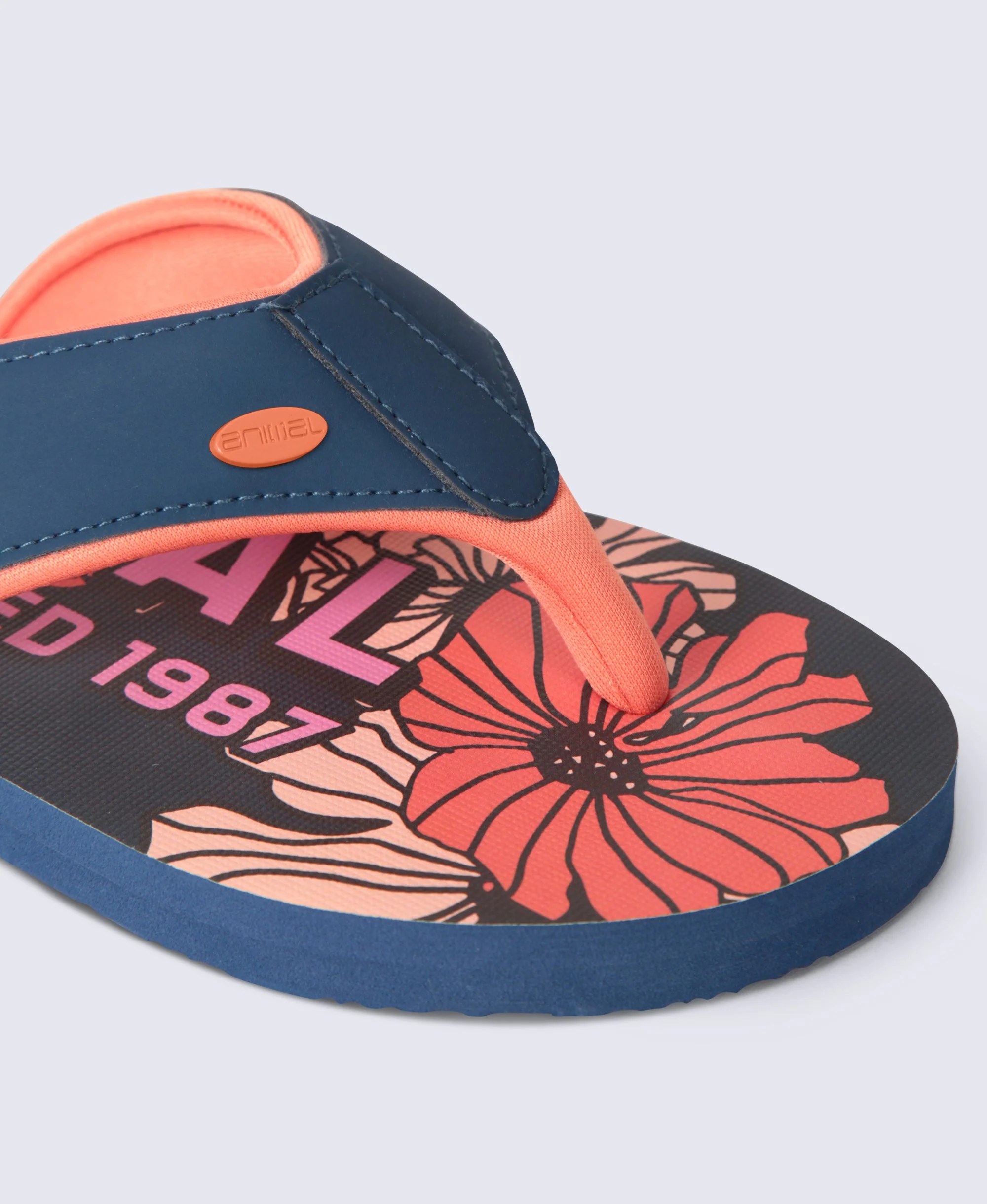 Swish Womens Flip-Flops - Coral - Image 4