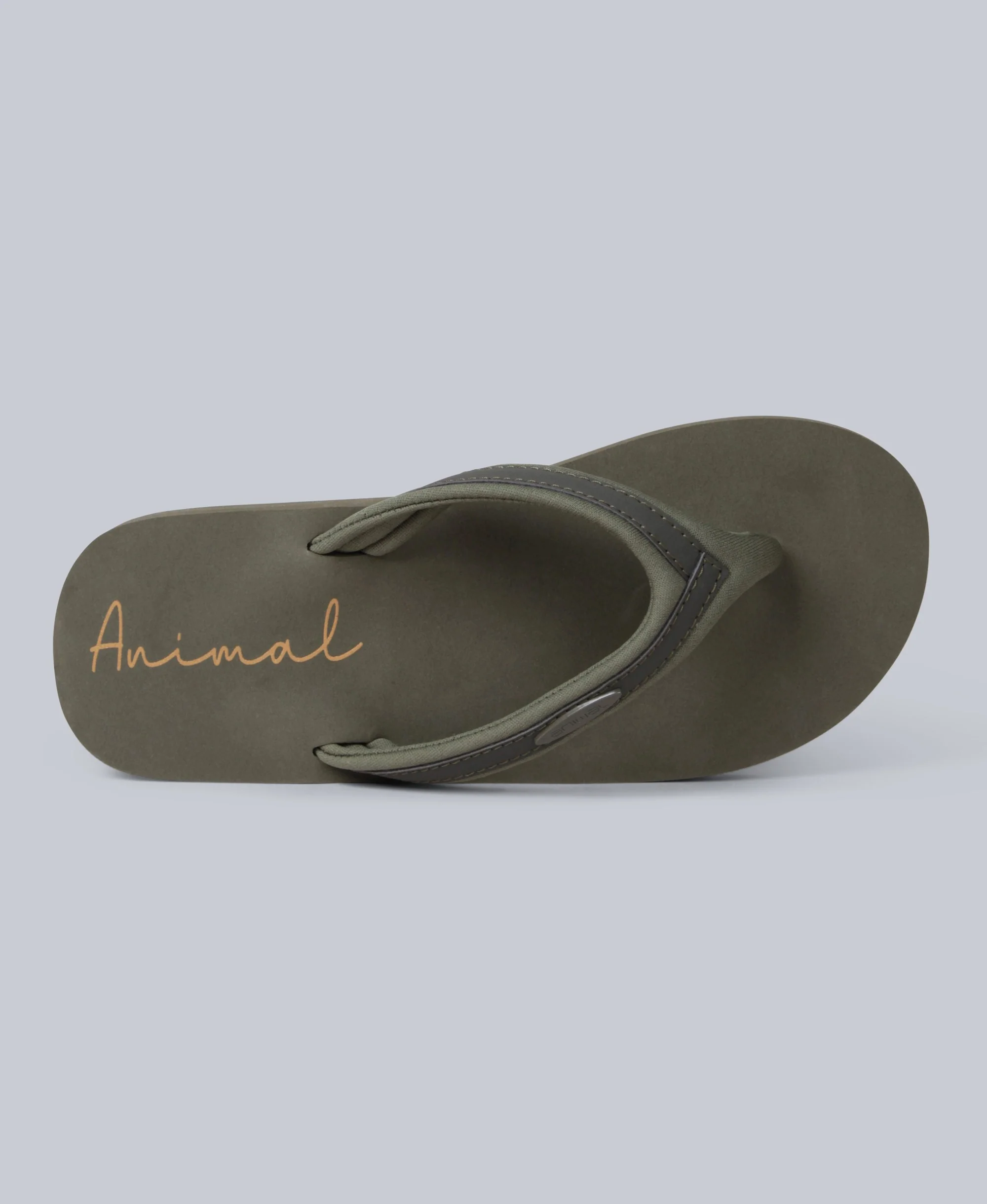 Swish Womens Flip-Flops - Dark Khaki - Image 2