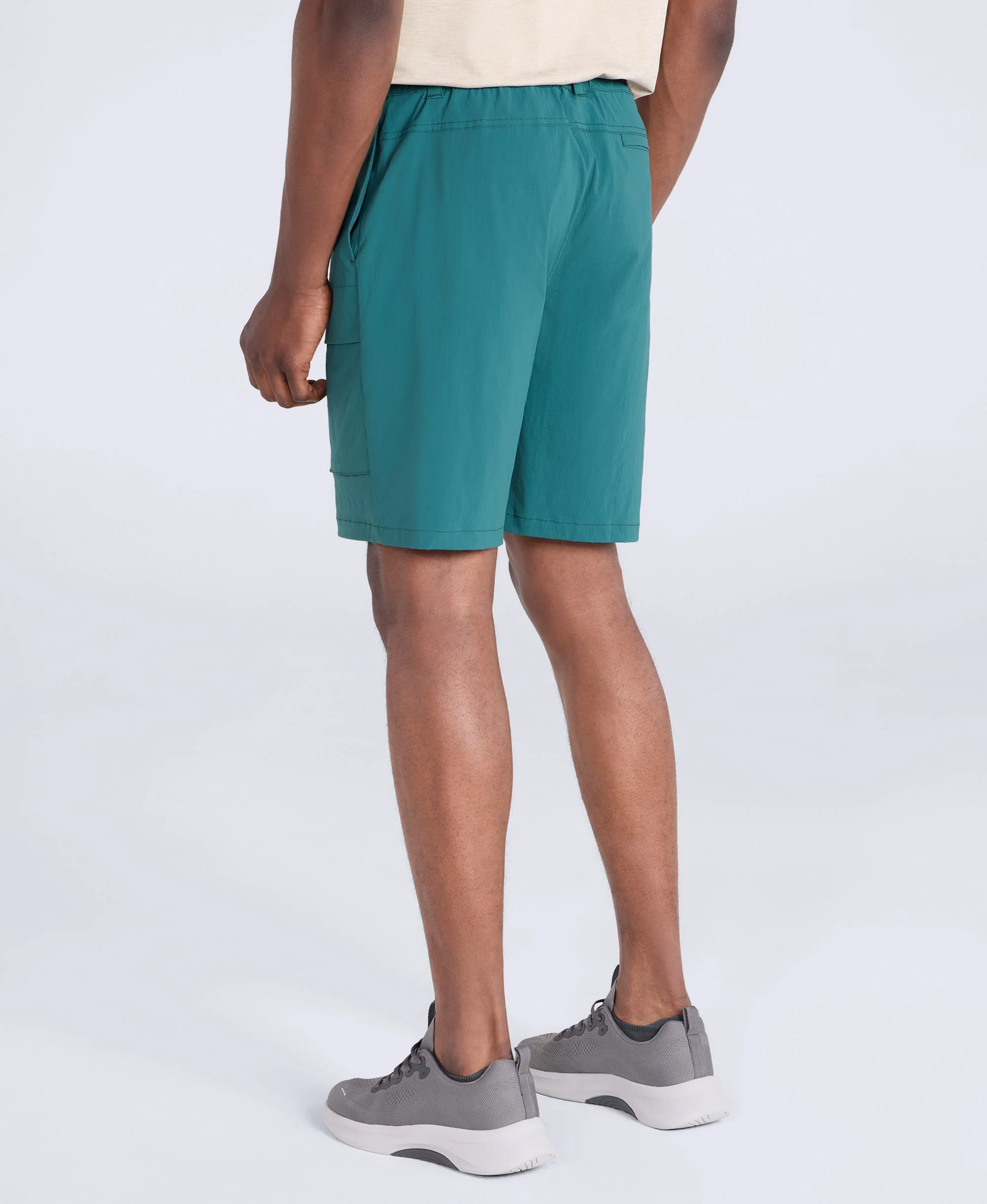 Tech Cargo Mens Shorts - Green - Image 3