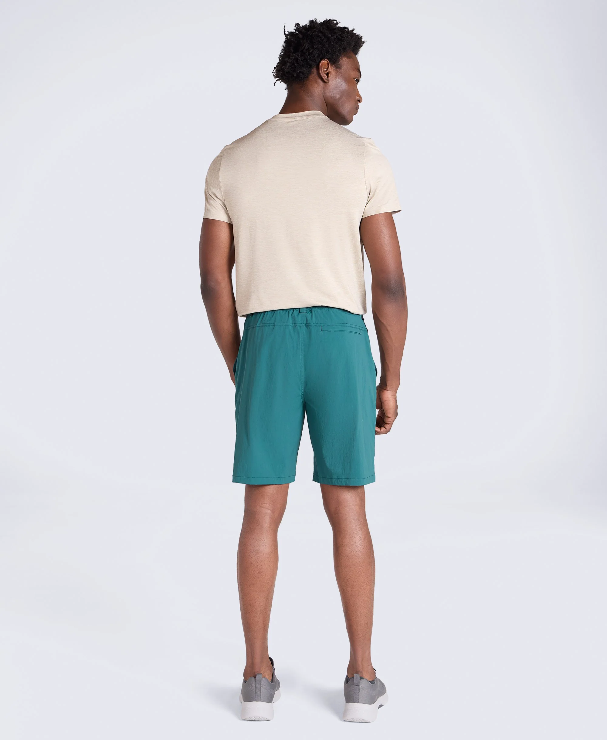 Tech Cargo Mens Shorts - Green - Image 4