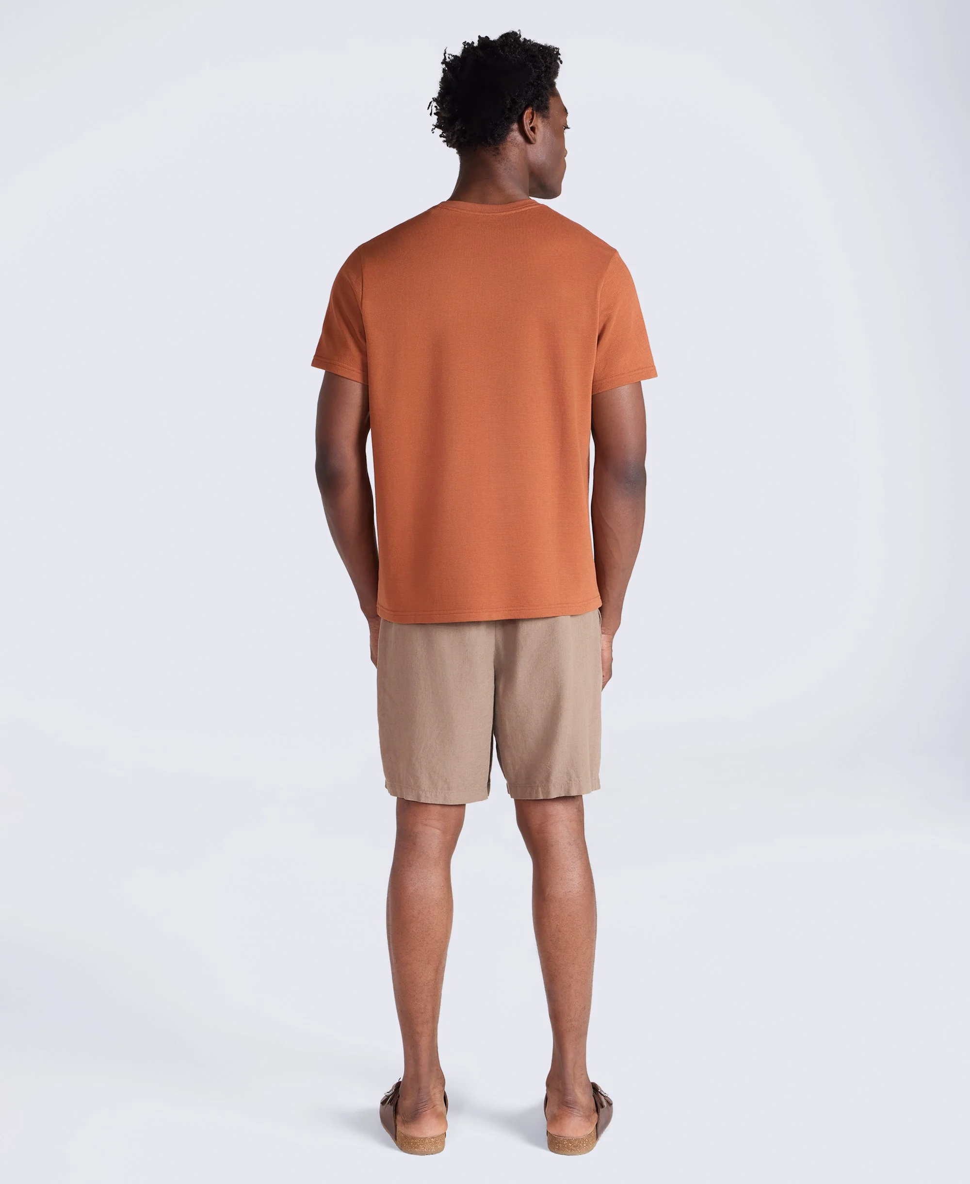 Texture Mens Pocket T-Shirt - Rust - Image 5