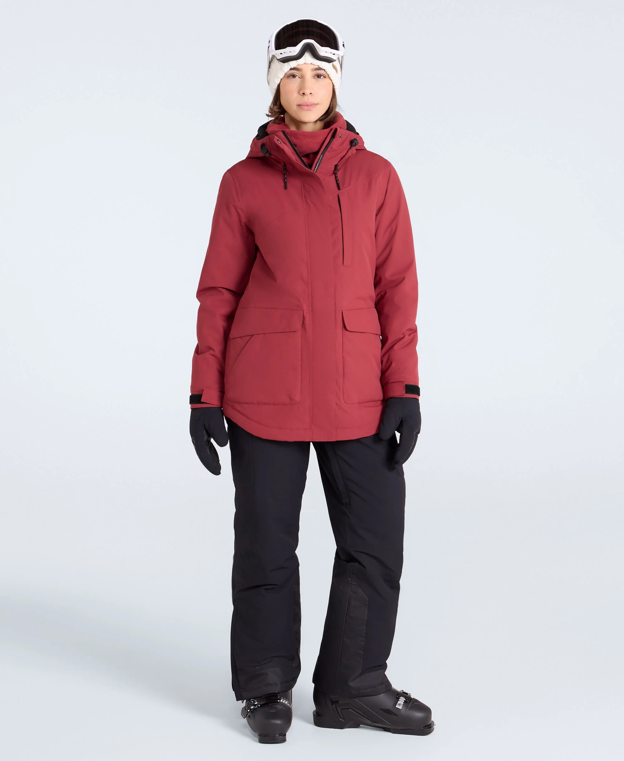 Tignes Womens Snow Jacket - Red - Image 2
