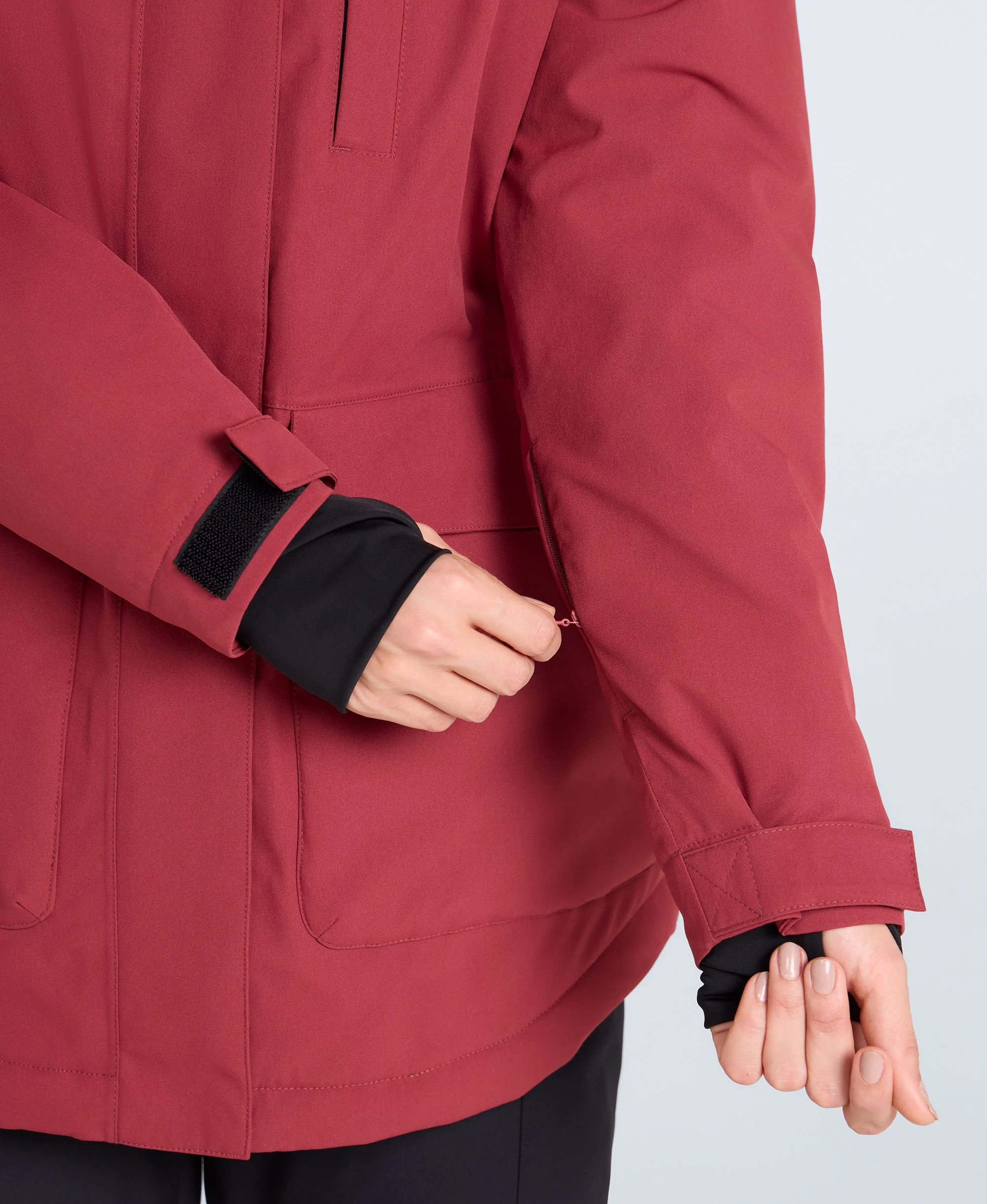 Tignes Womens Snow Jacket - Red - Image 3