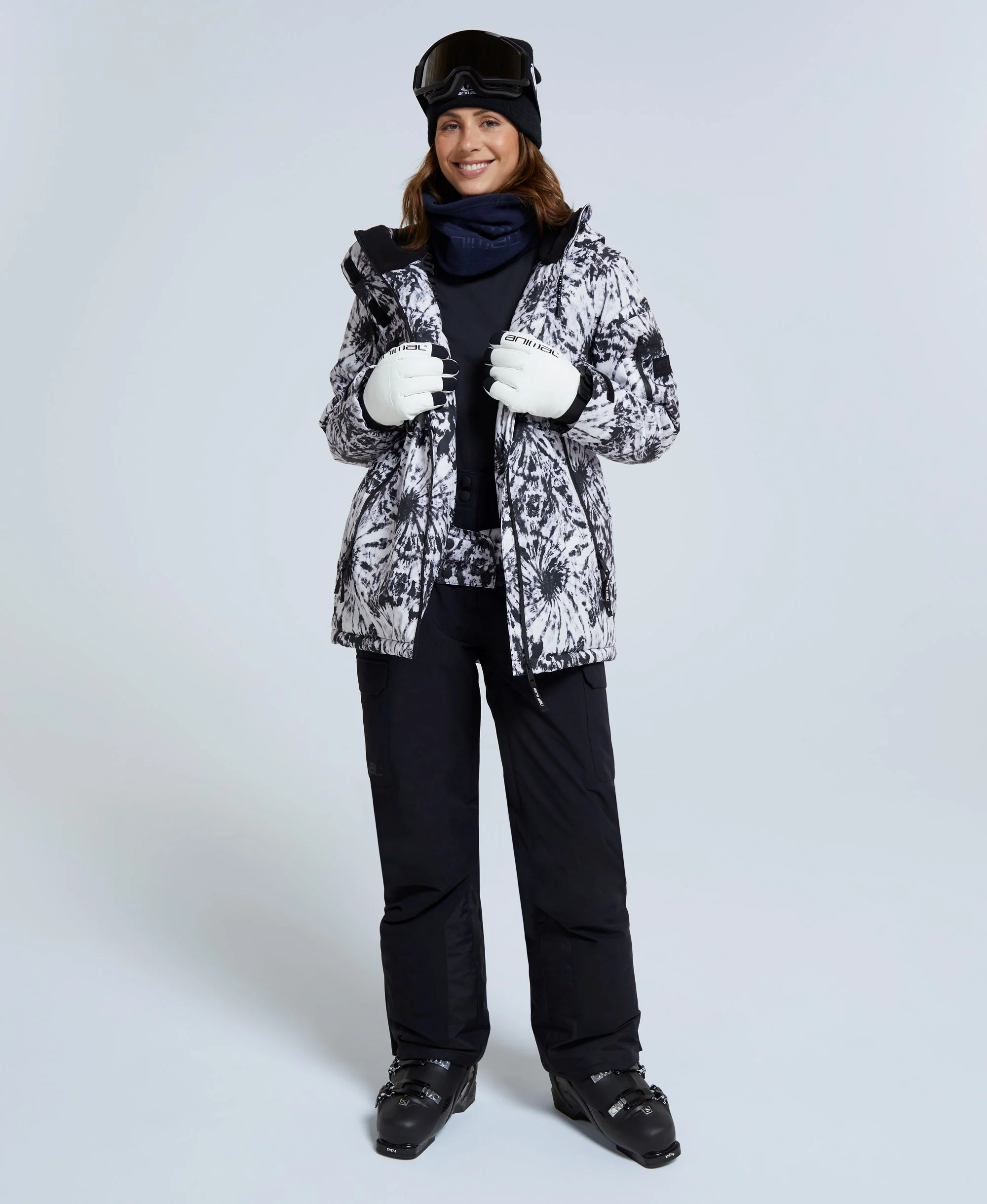 Trail Womens Snow Jacket - Monochrome - Image 2