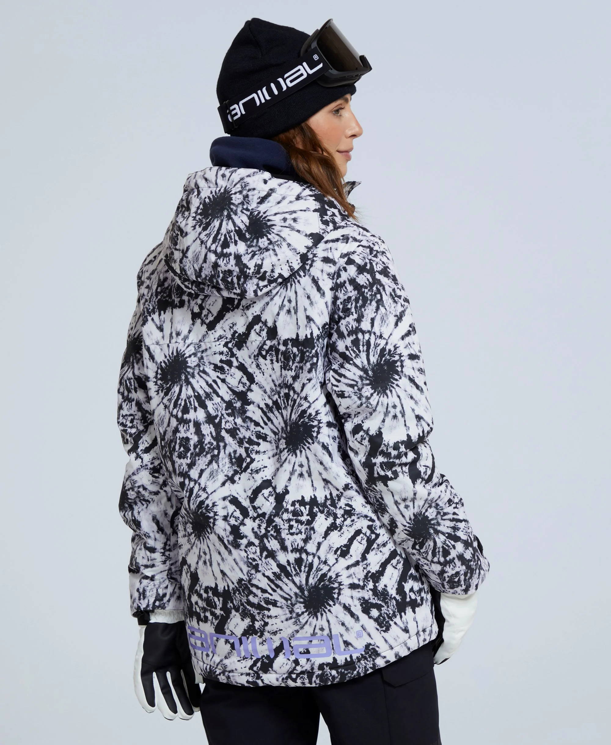 Trail Womens Snow Jacket - Monochrome - Image 4