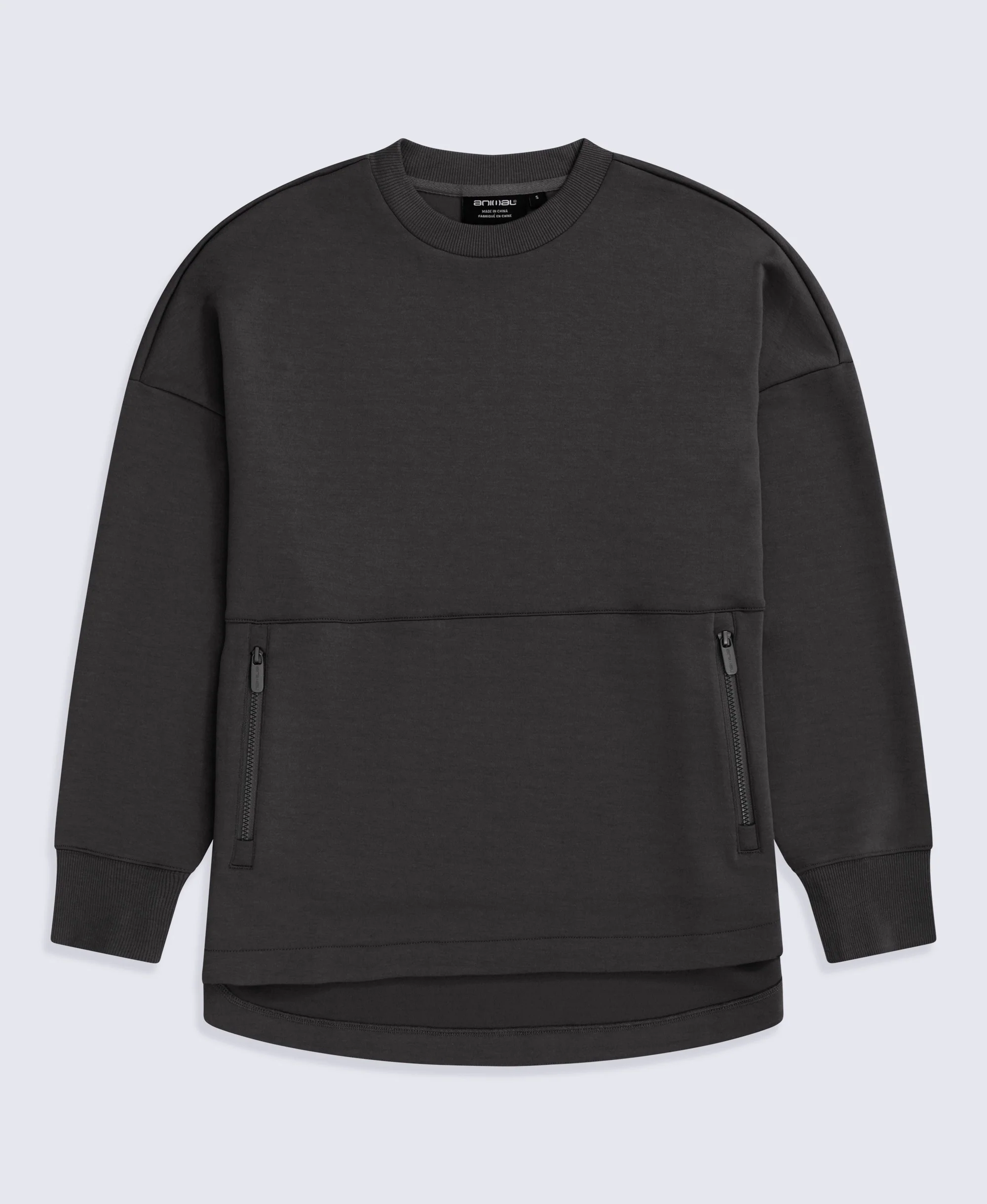 Vicky Womens Longline Sweat - Black - Image 5