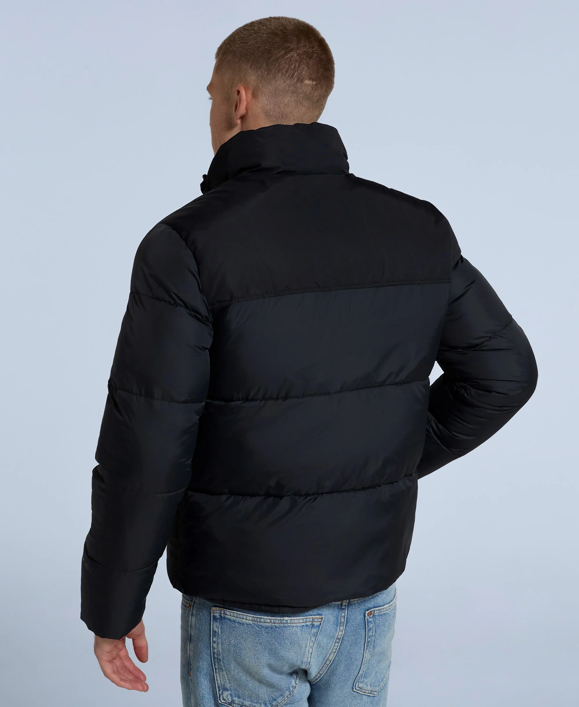 Volt Mens Padded Jacket - Jet Black - Image 4