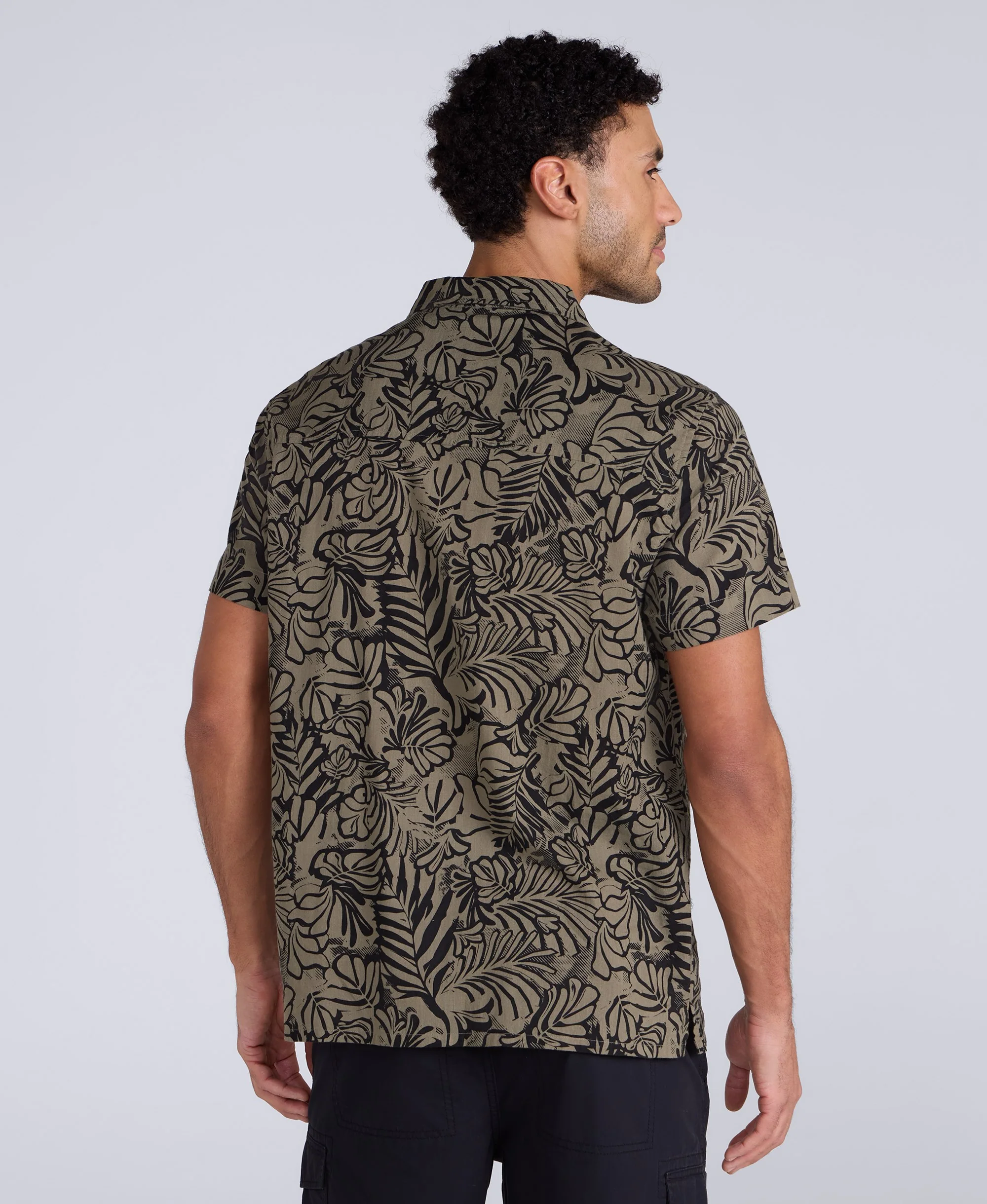 Will Mens Printed Shirt - Black - Image 3