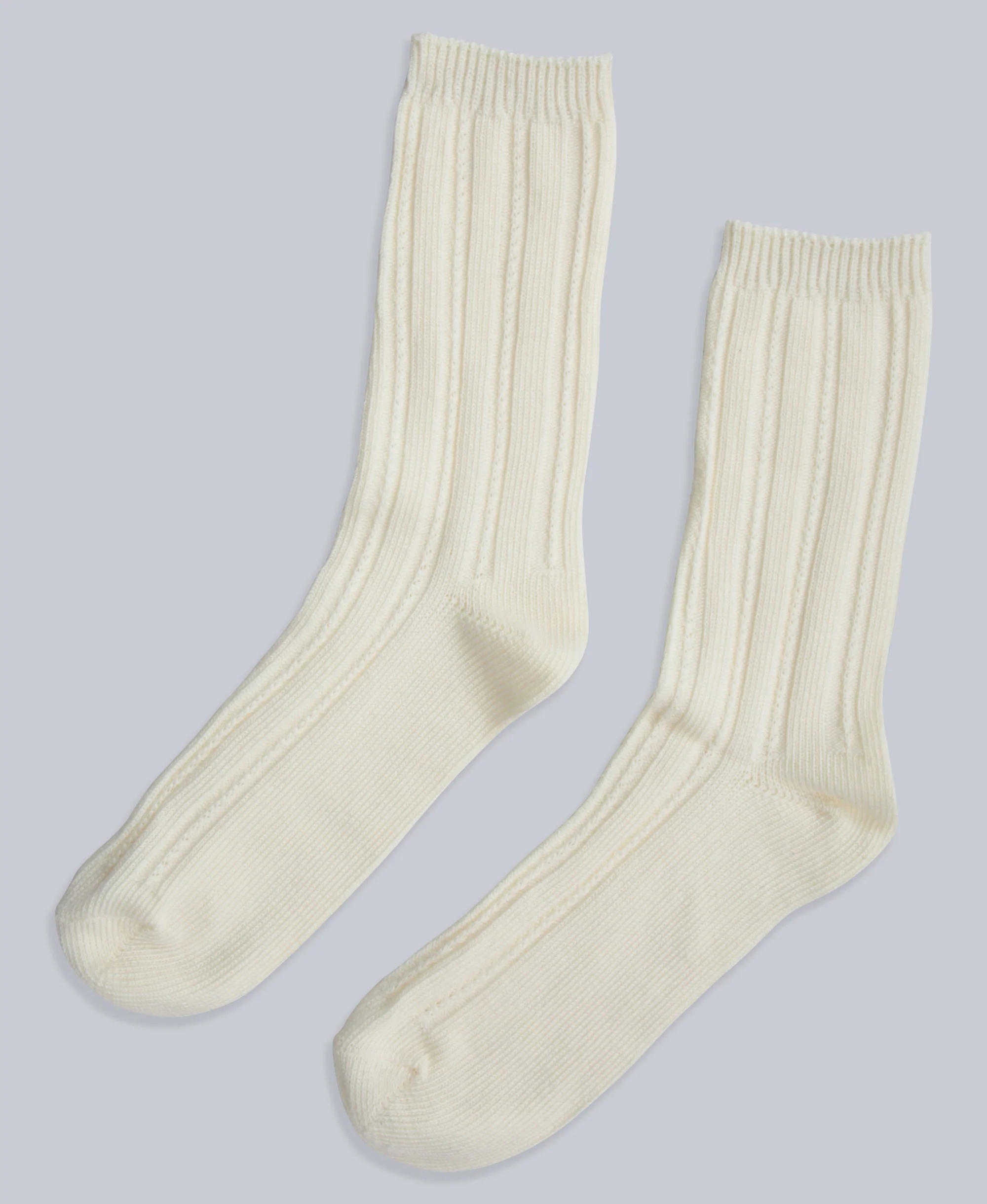 Willow Womens Twisted Ribbed Socks- 3 Pack - Dark Grey - Image 2