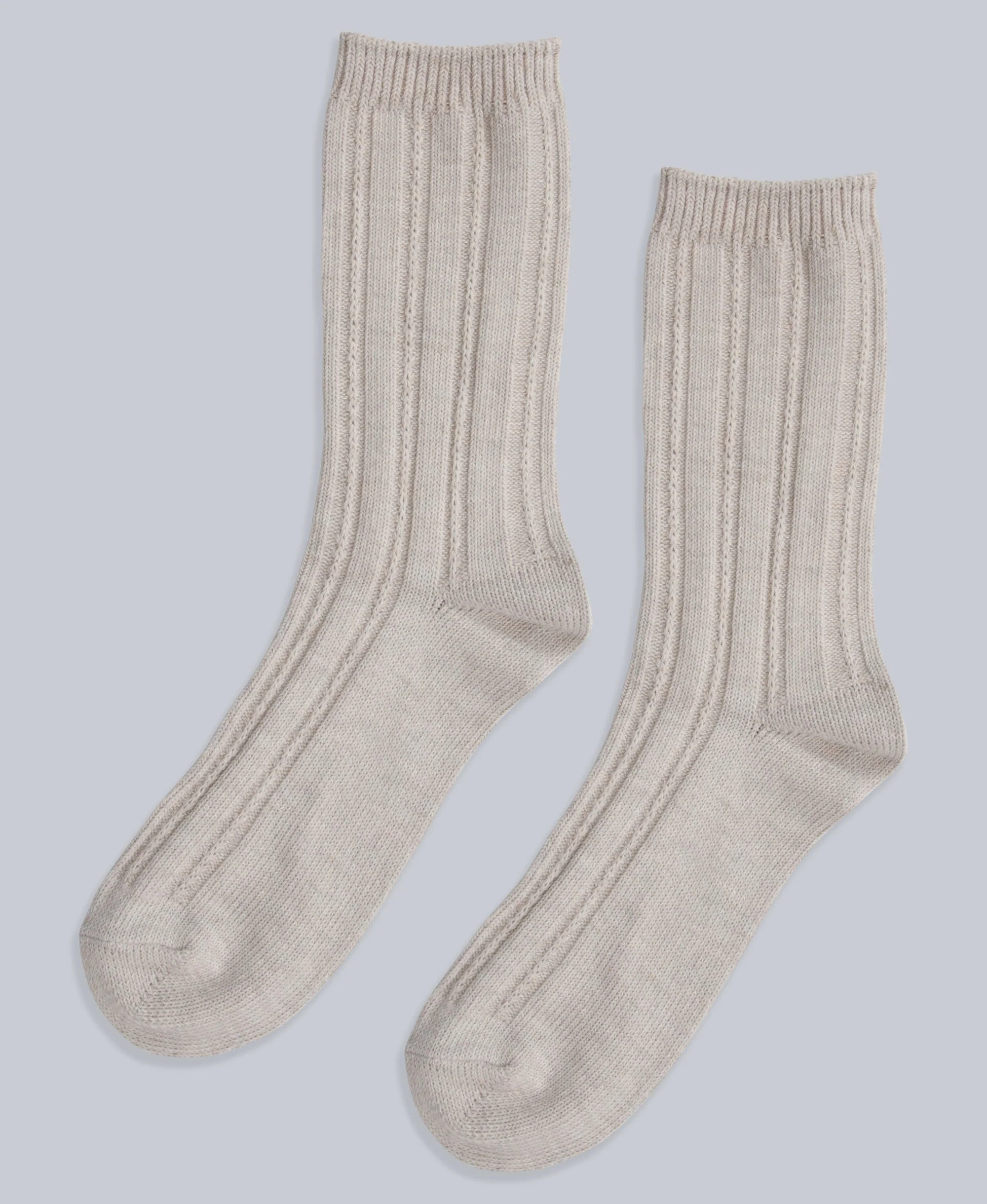 Willow Womens Twisted Ribbed Socks- 3 Pack - Light Pink - Image 4