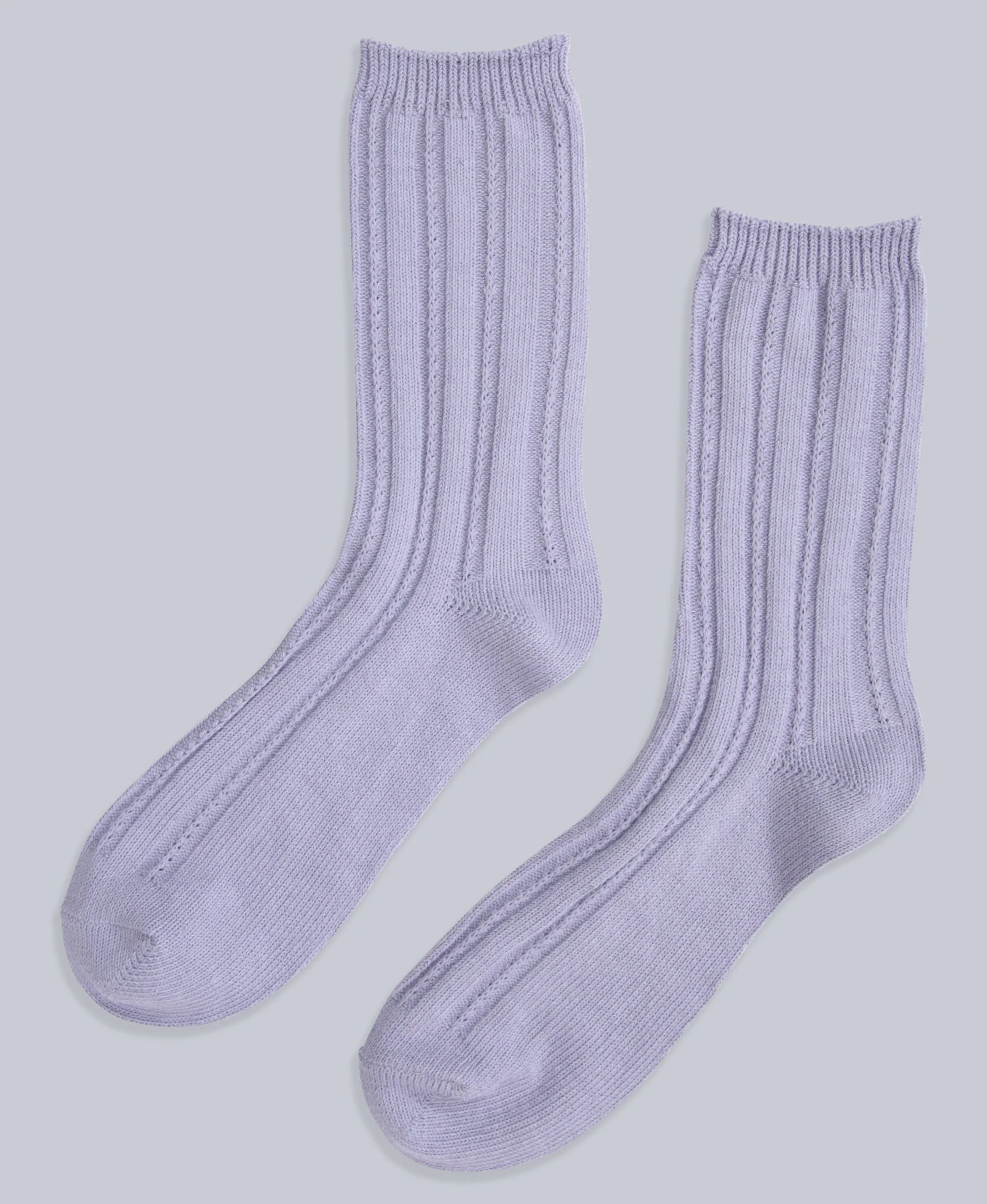 Willow Womens Twisted Ribbed Socks- 3 Pack - Navy - Image 2