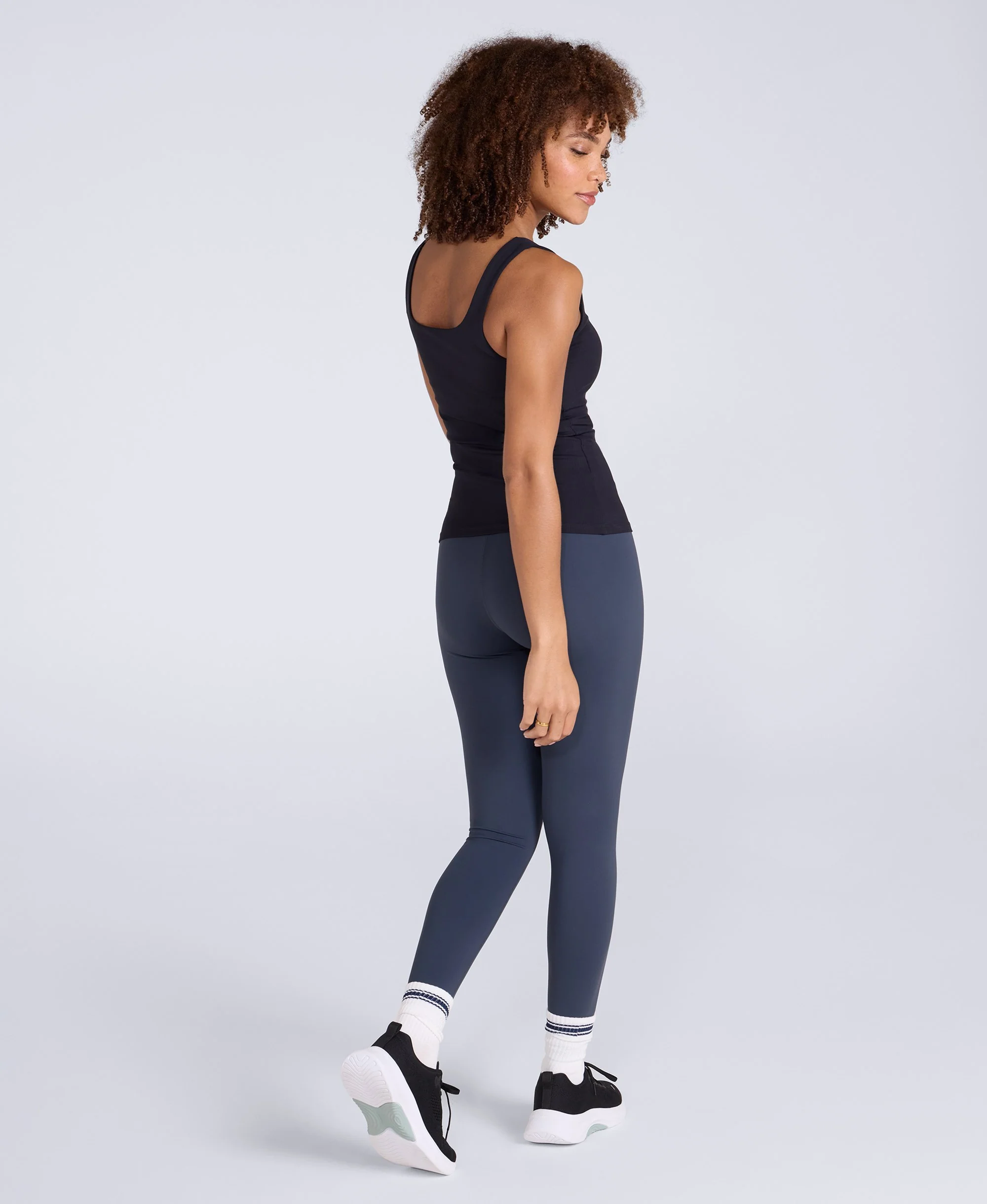 Womens Active Rib Vest - Black - Image 4