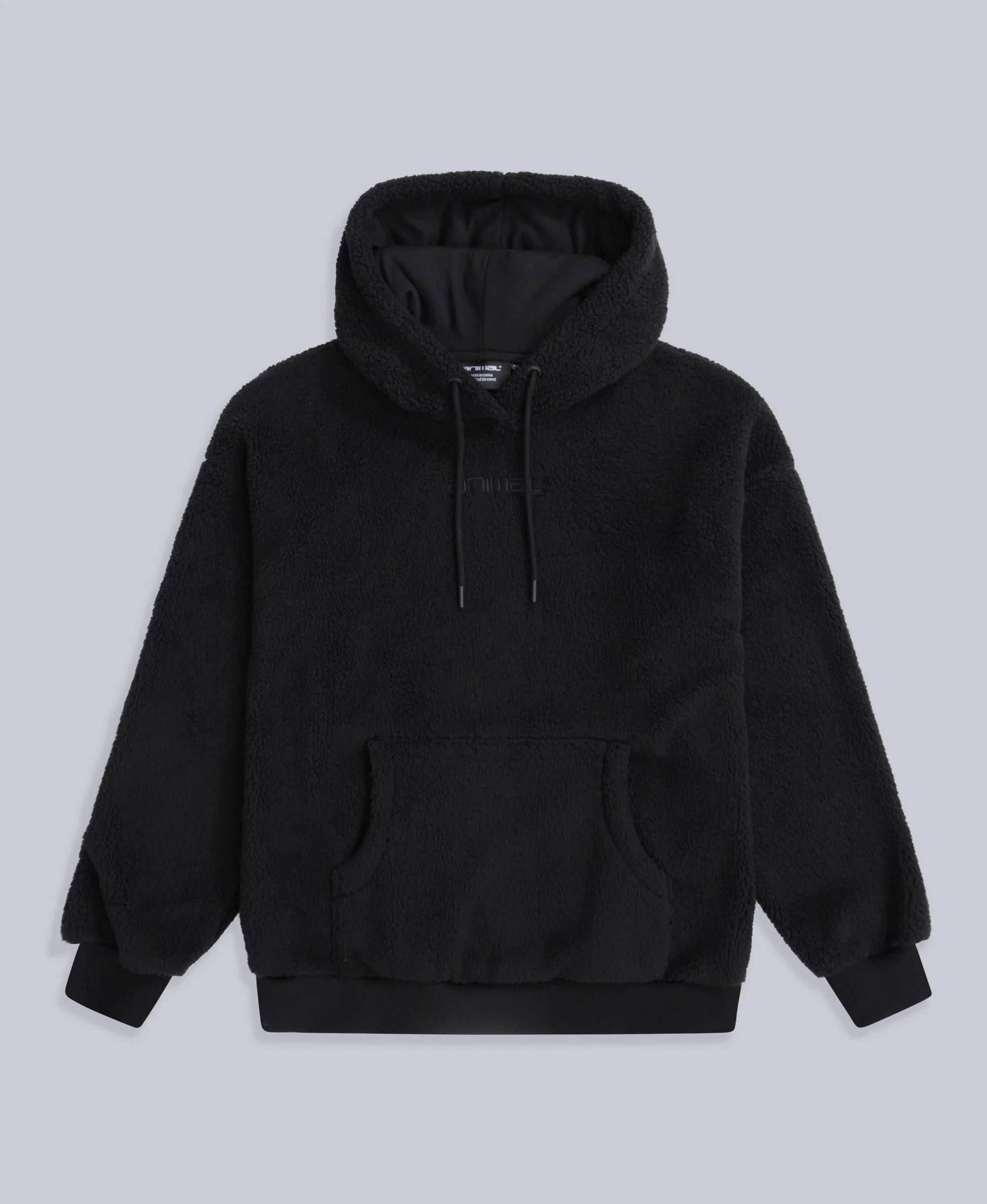 Womens Fleece Hoodie - Black - Image 5