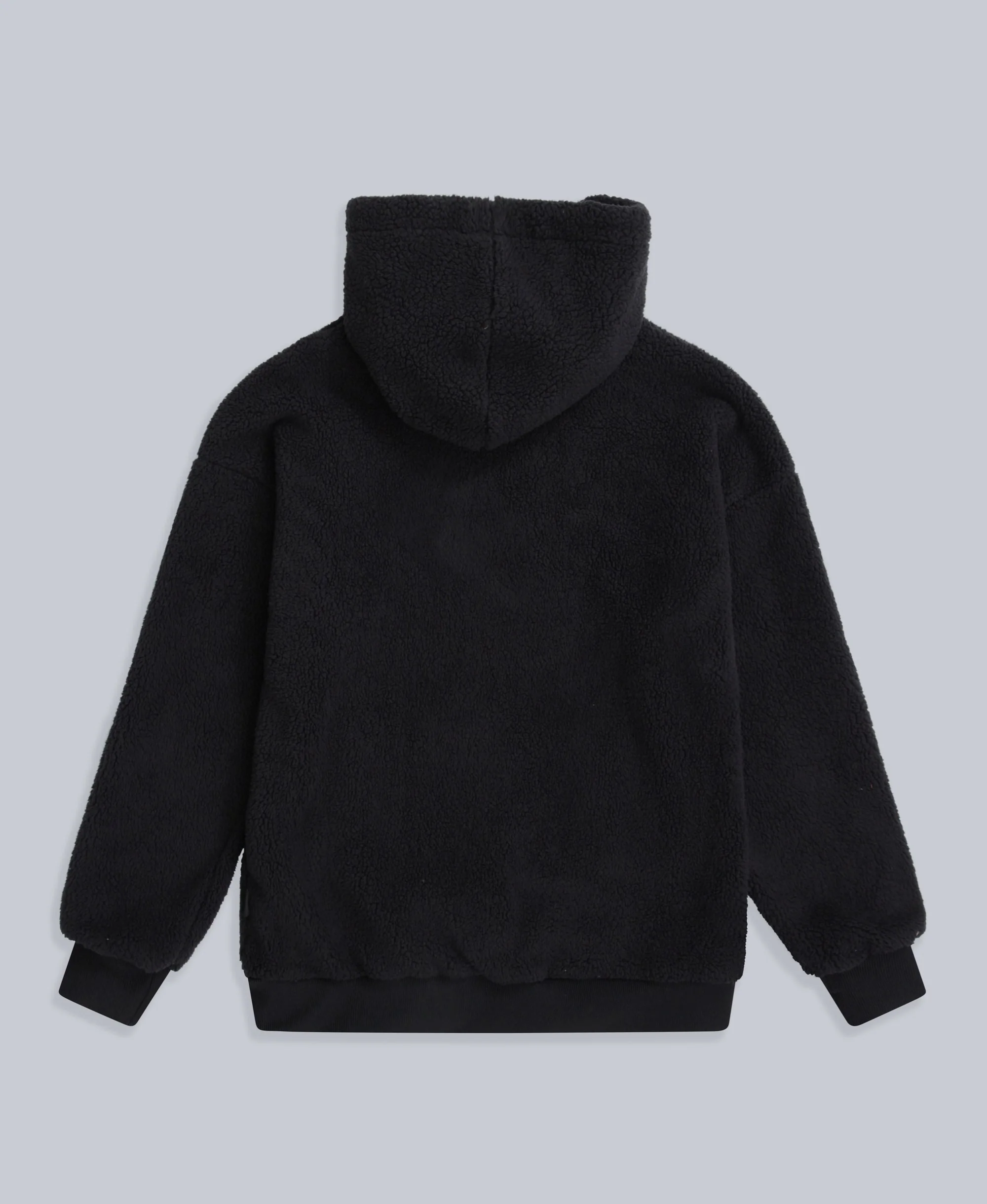 Womens Fleece Hoodie - Black - Image 6