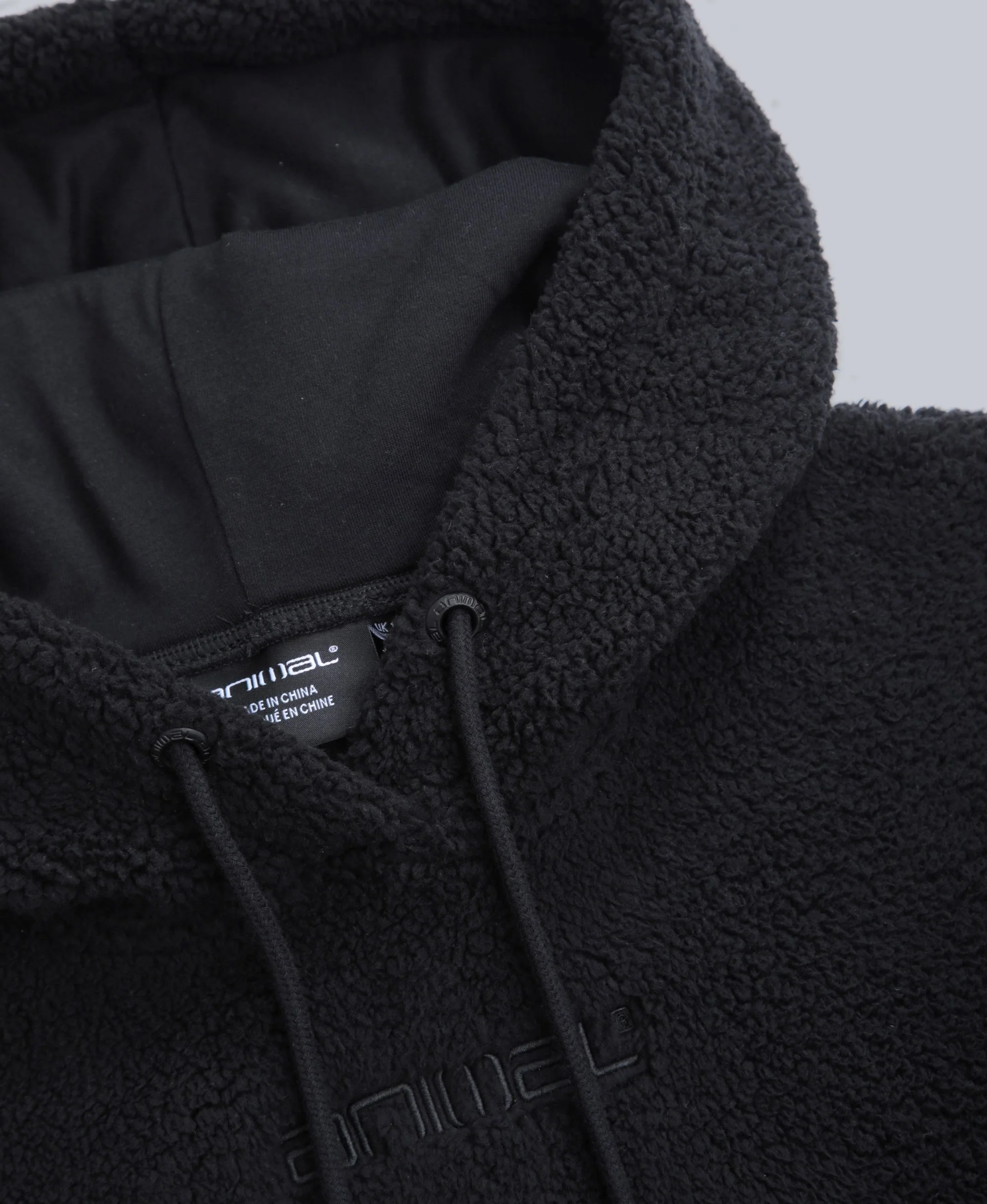 Womens Fleece Hoodie - Black - Image 7