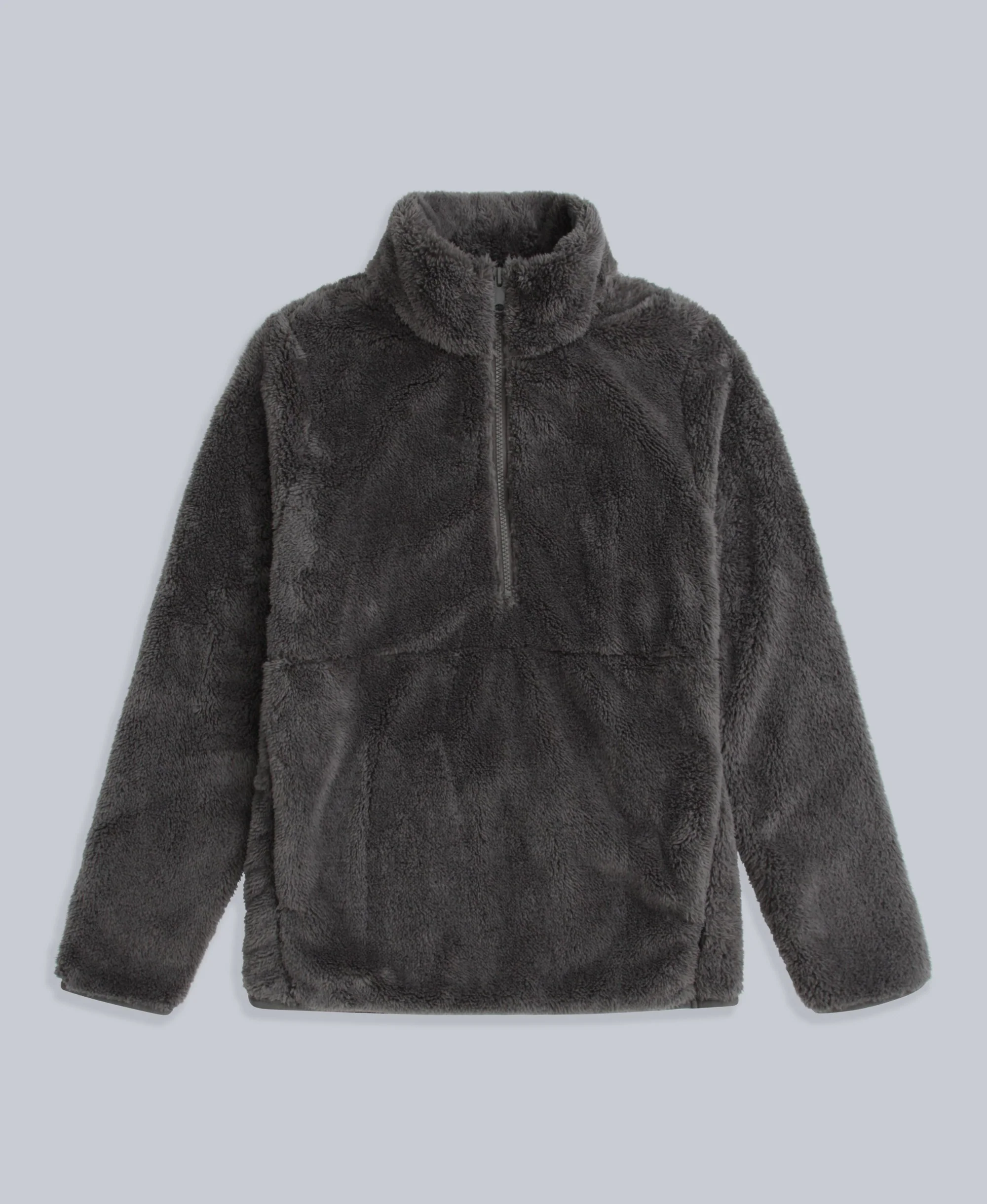 Teddy Womens Half Zip Fleece - Khaki - Image 5