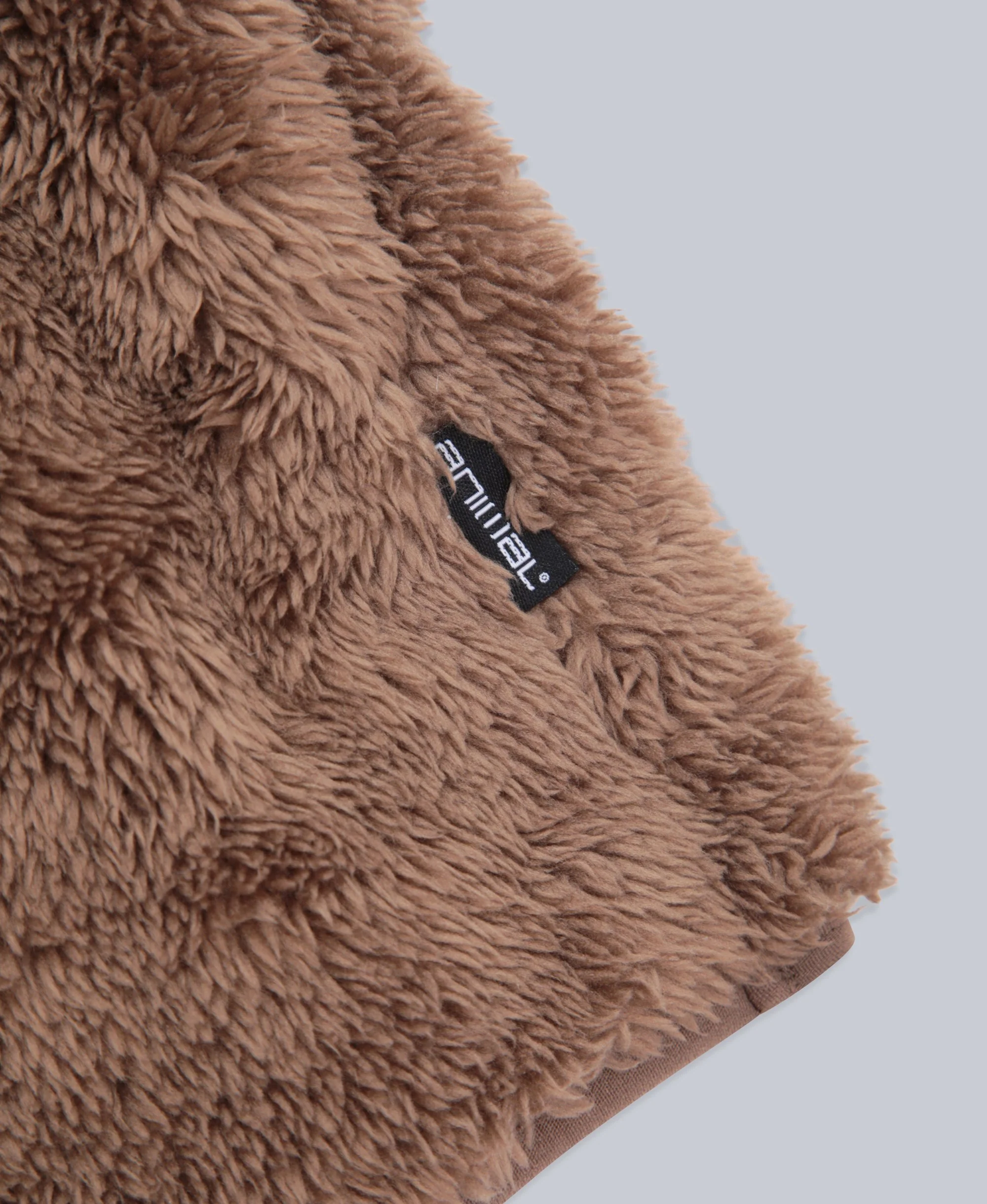 Teddy Womens Half Zip Fleece - Tan - Image 9