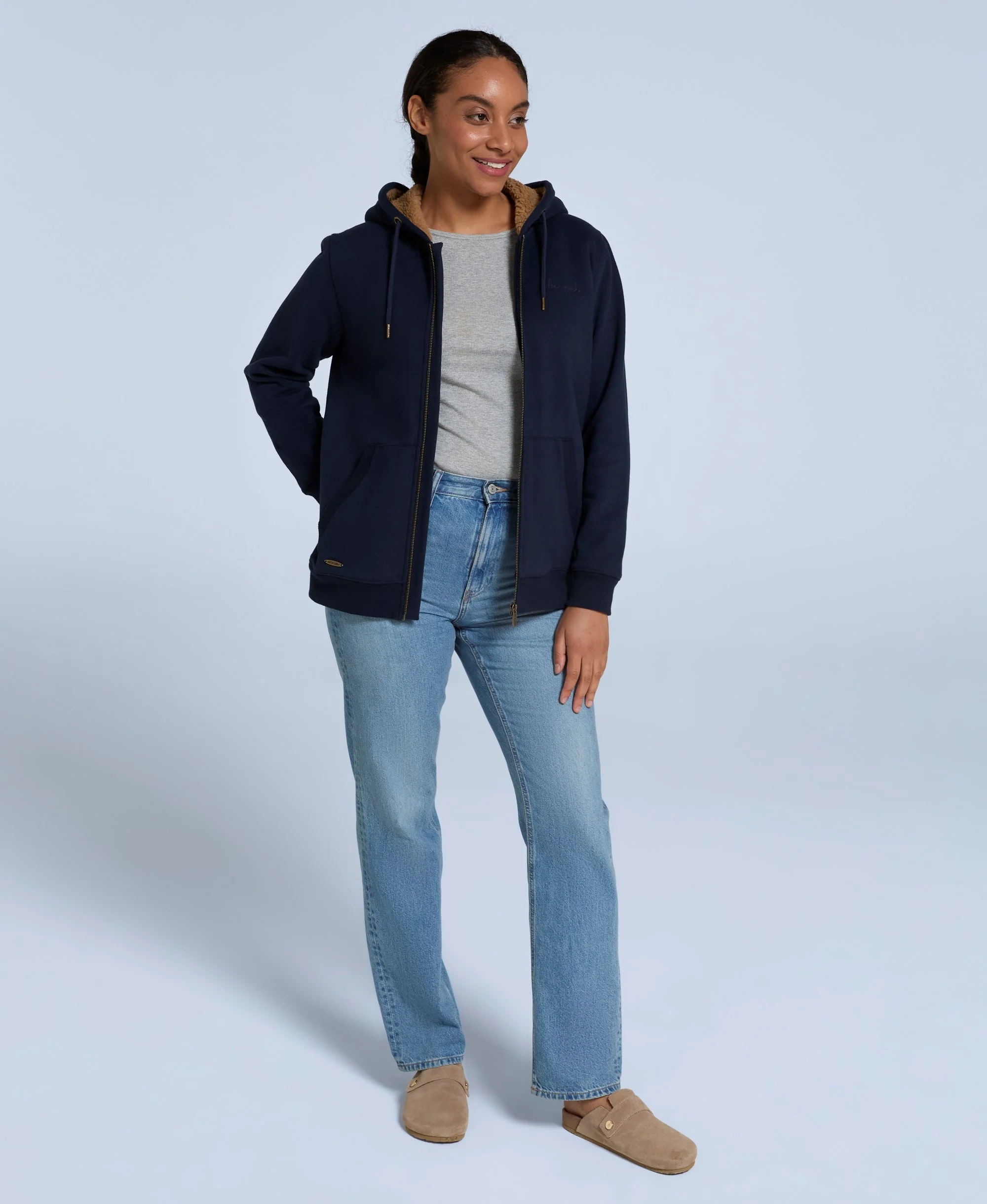 Zuri Womens Hoodie - Navy - Image 3